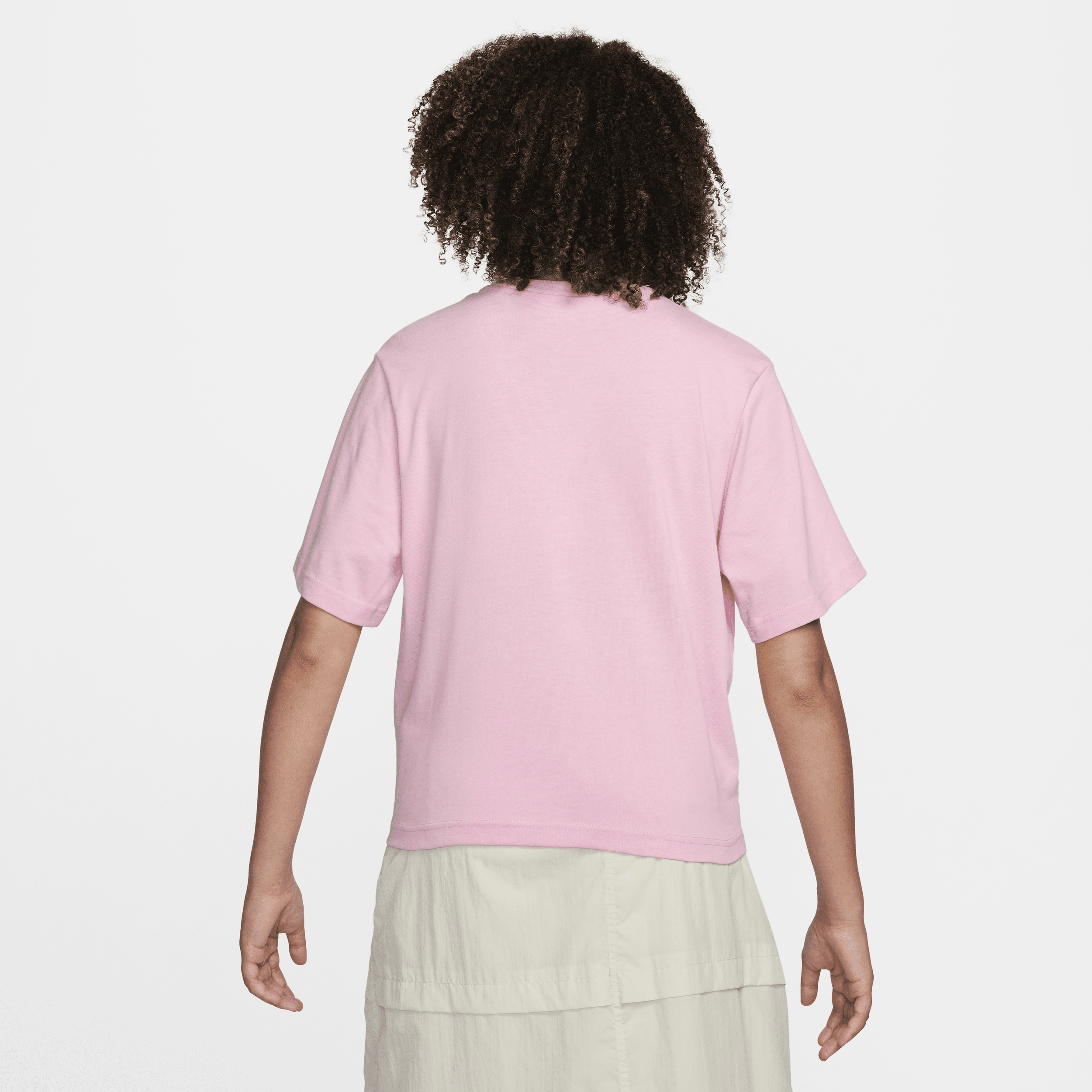 Nike Sportswear T-shirt met recht design voor dames Roze
