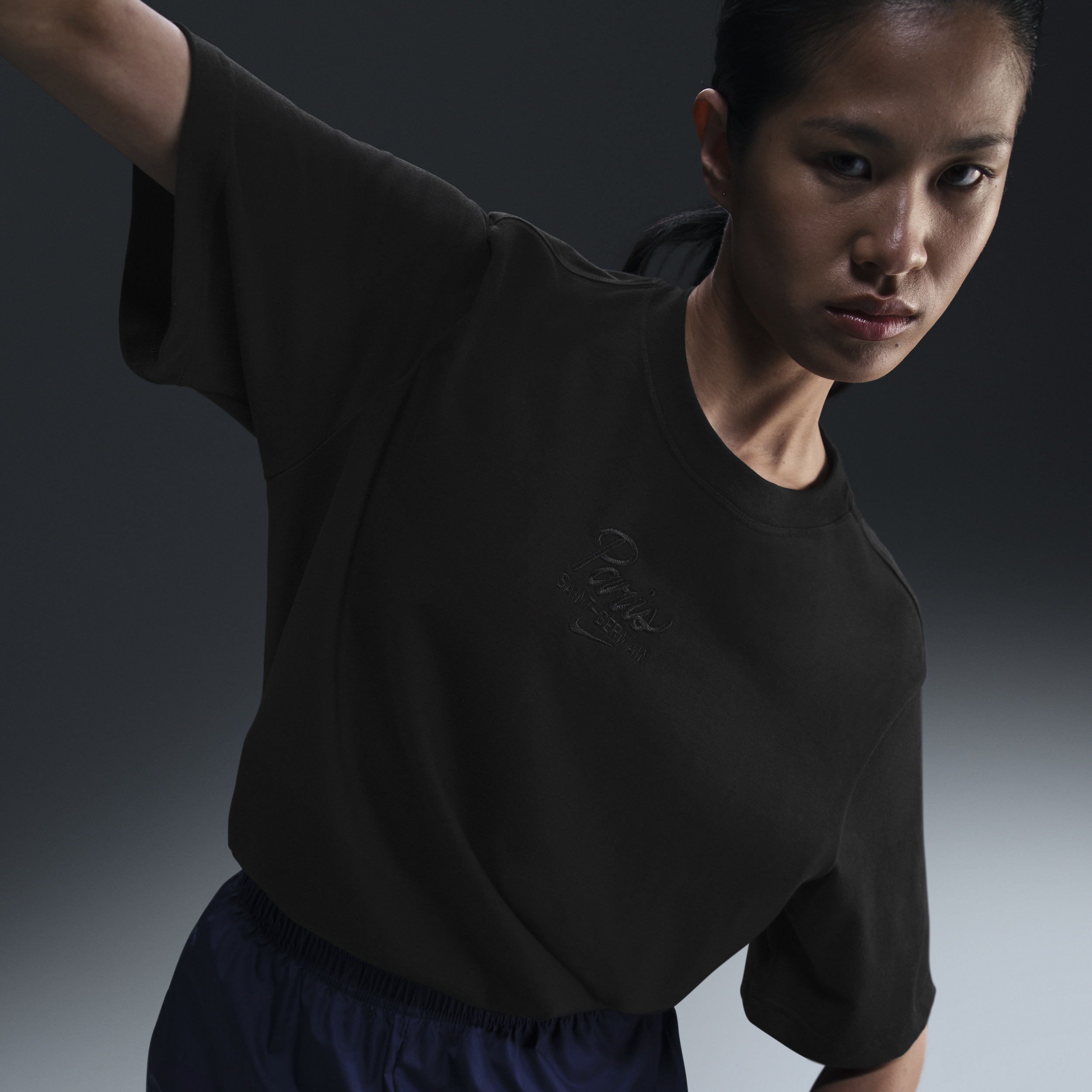 T-shirt Nike Football Paris Saint-Germain Premium Essentials pour femme - Noir