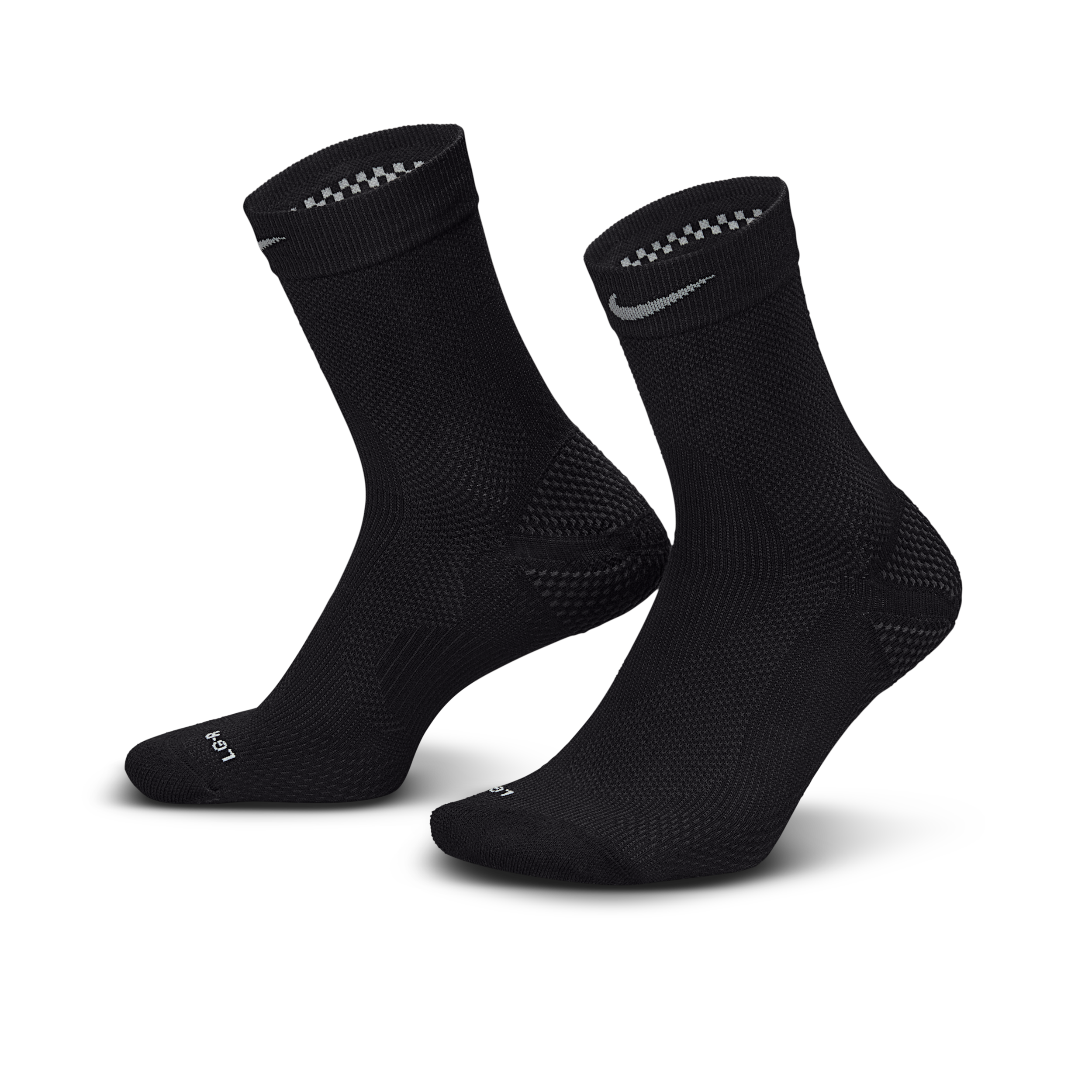 Nike Running Lightweight Micro Crew Socks (1 Pair) - Black