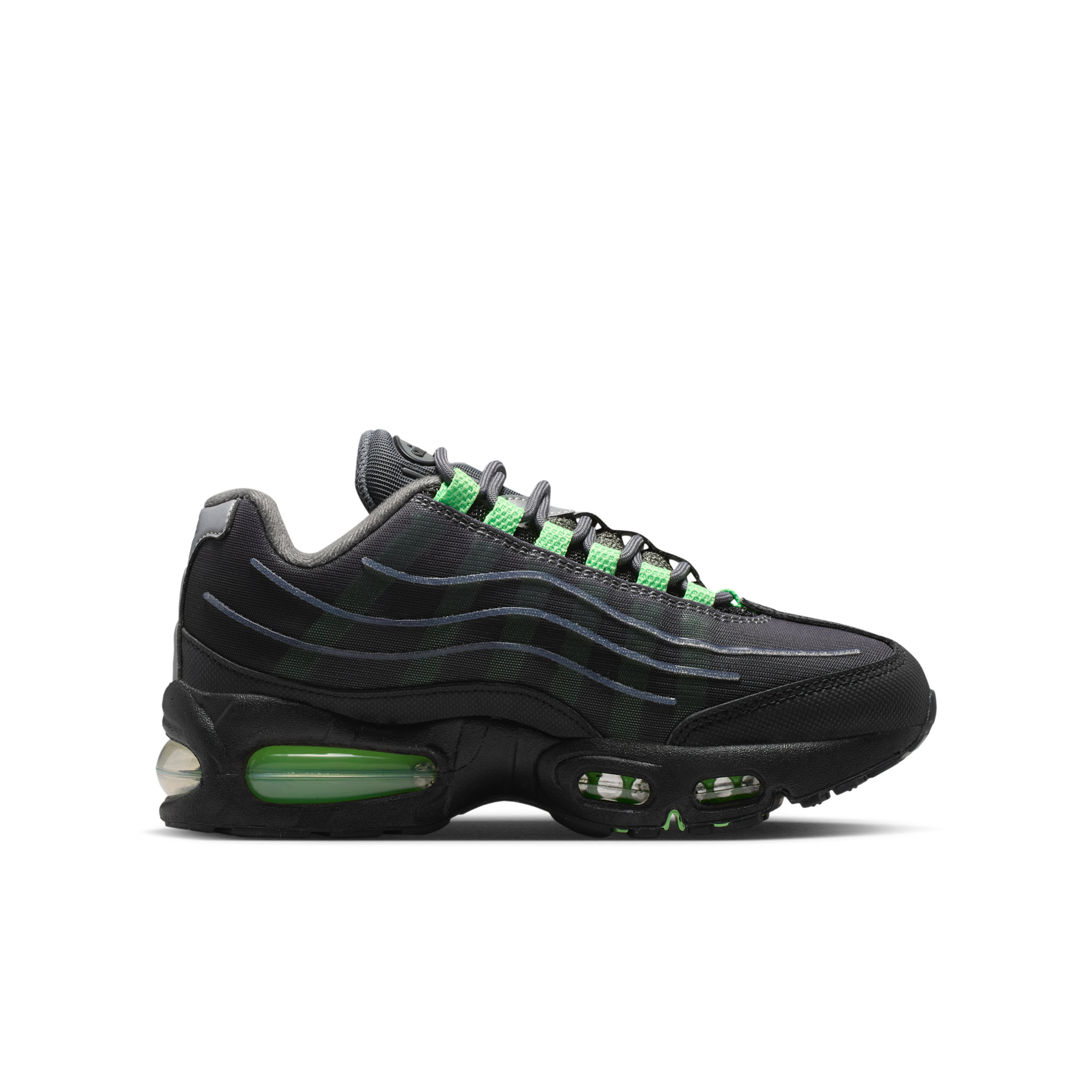 Nike Air Max 95 "Big Bubble" Tech-sko til større børn - grå - IR4602-004