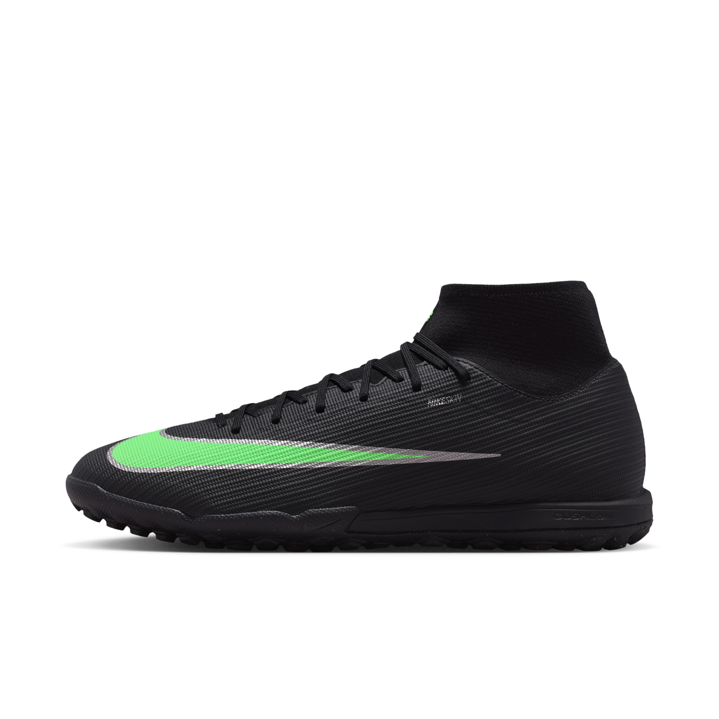 Buty piłkarskie typu high top na nawierzchnię typu turf Nike Mercurial Superfly 11 Academy - Czerń