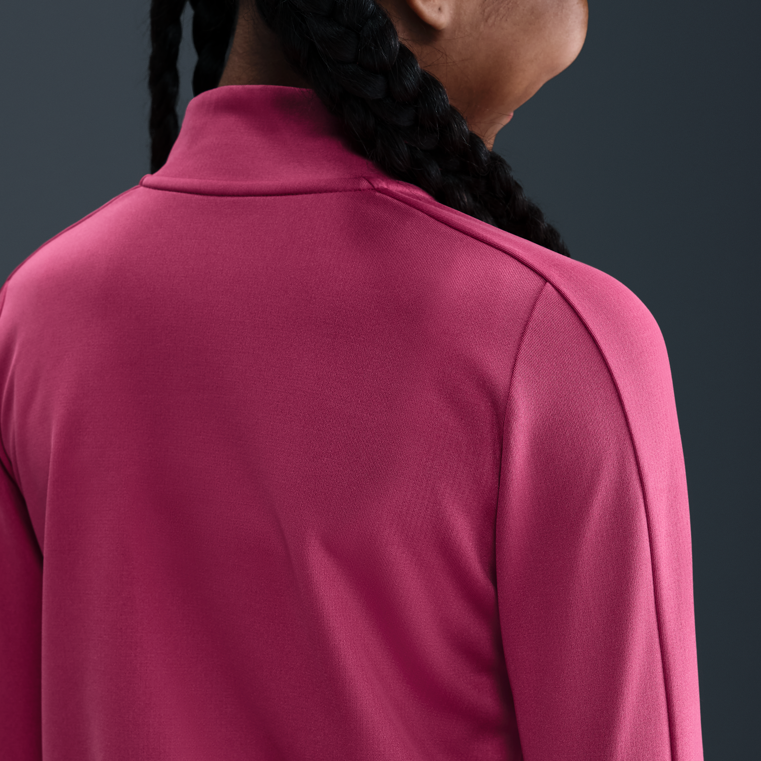 Thumbnail - Nike Pro Dri-FIT Oberteil mit Viertelreißverschluss (ältere Kinder, Mädchen) - Lila