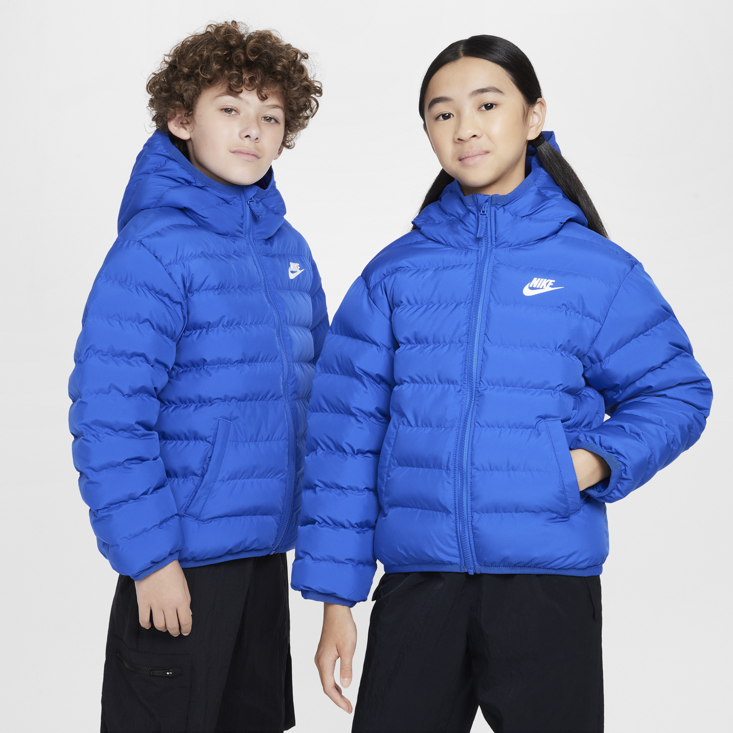 Veste à capuche ample Nike Sportswear Lightweight Synthetic Fill pour ado - Bleu