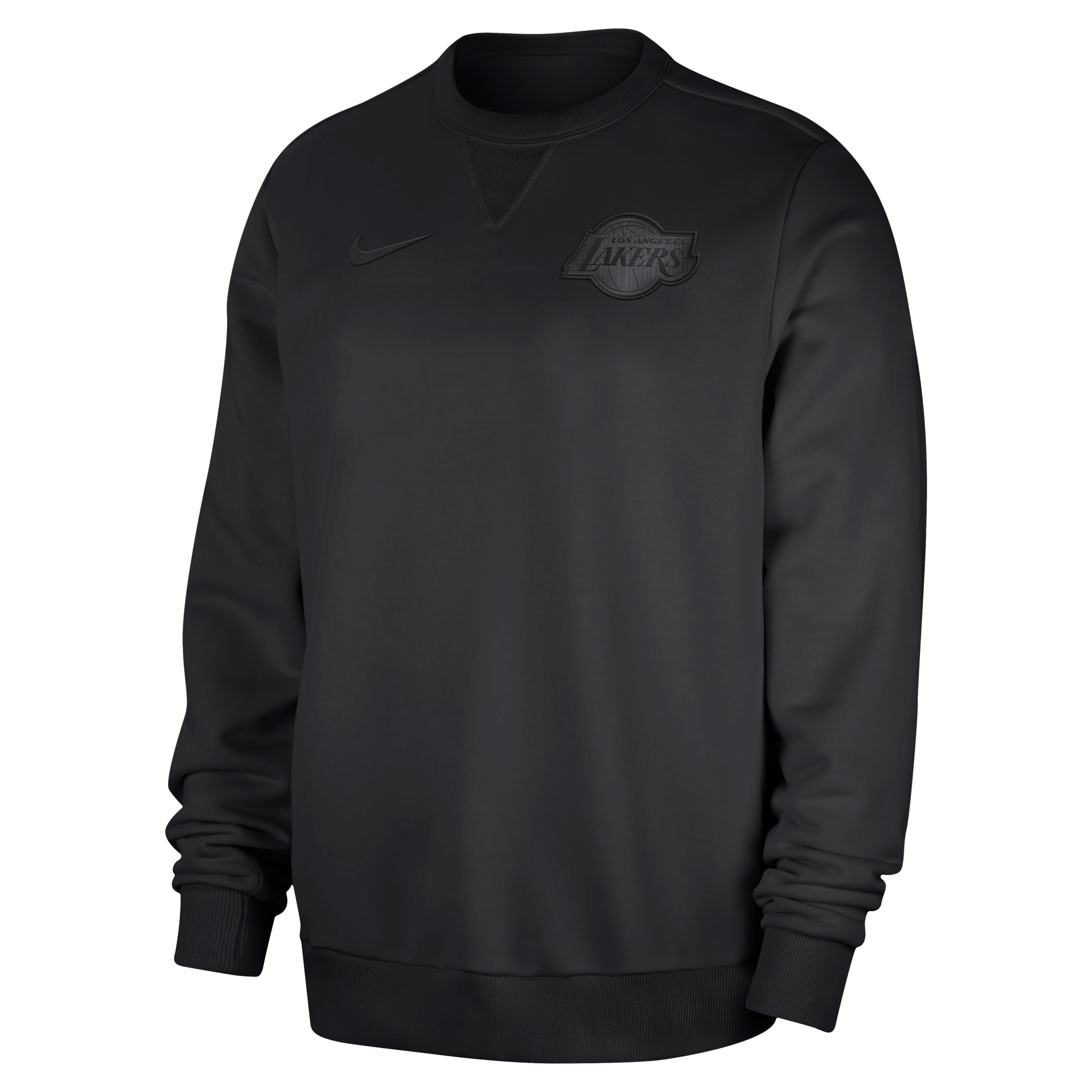 Los Angeles Lakers Standard Issue Men’s Nike Dri-FIT NBA Crew-Neck Sweatshirt – Black – Polyester/Cotton Los Angeles Lakers Standard Issue Men’s Nike Dri-FIT NBA Crew-Neck Sweatshirt – Black – Polyester/Cotton