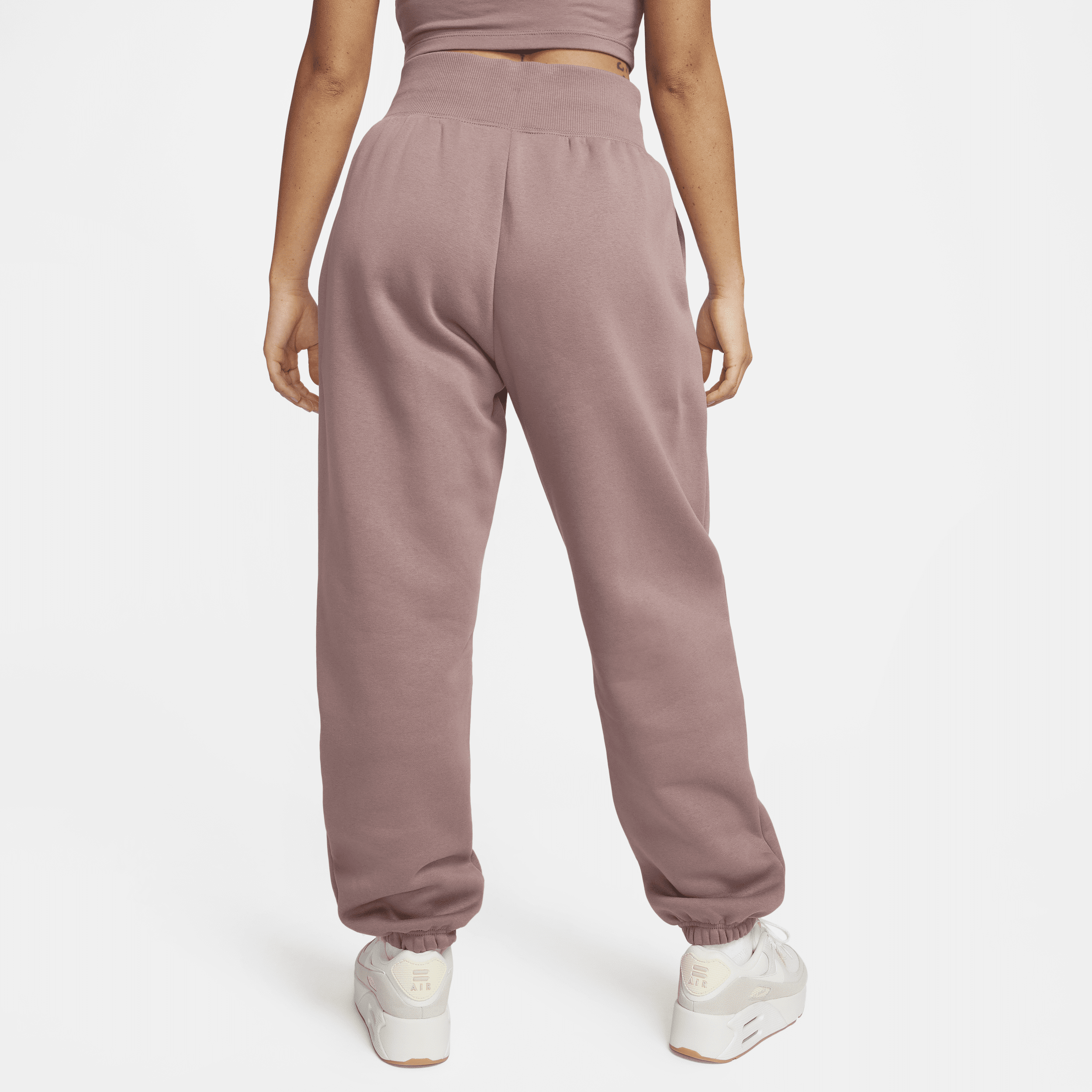 Nike Sportswear Phoenix Fleece Oversized joggingbroek met hoge taille voor dames Paars