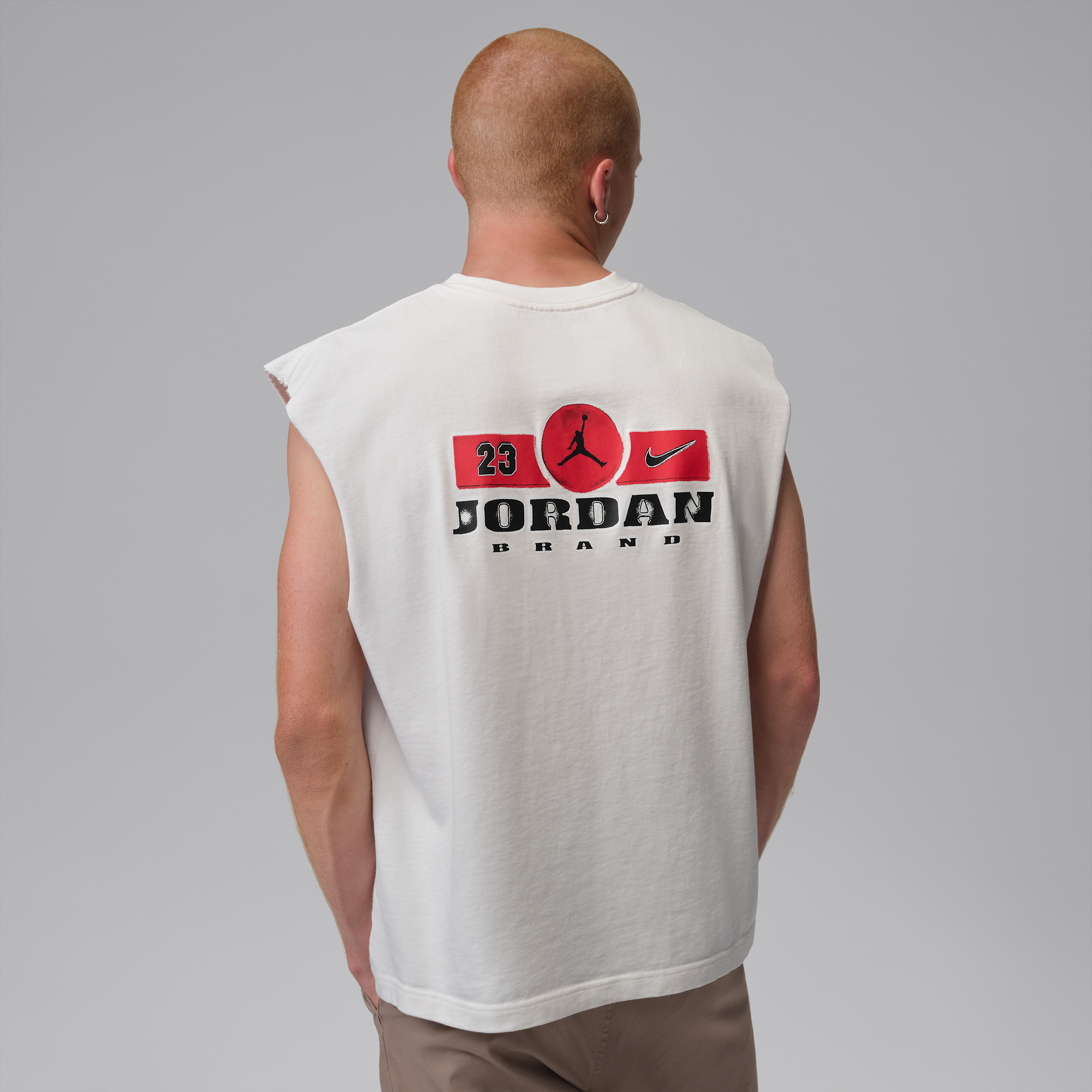 Thumbnail - Jordan Brooklyn Ärmelloses Muskel-Oberteil (Herren) - Weiß