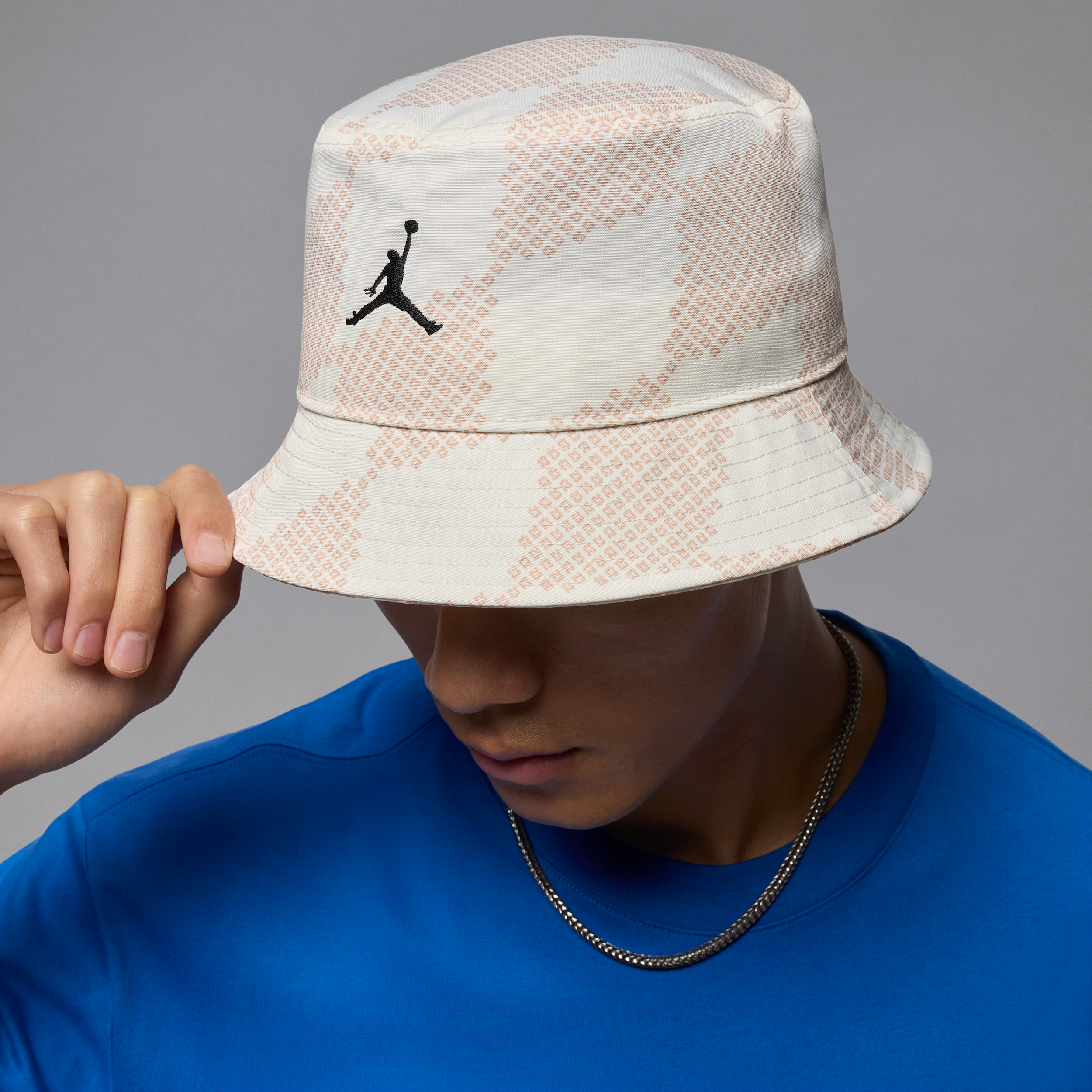 Jordan Apex vissershoedje met print Wit