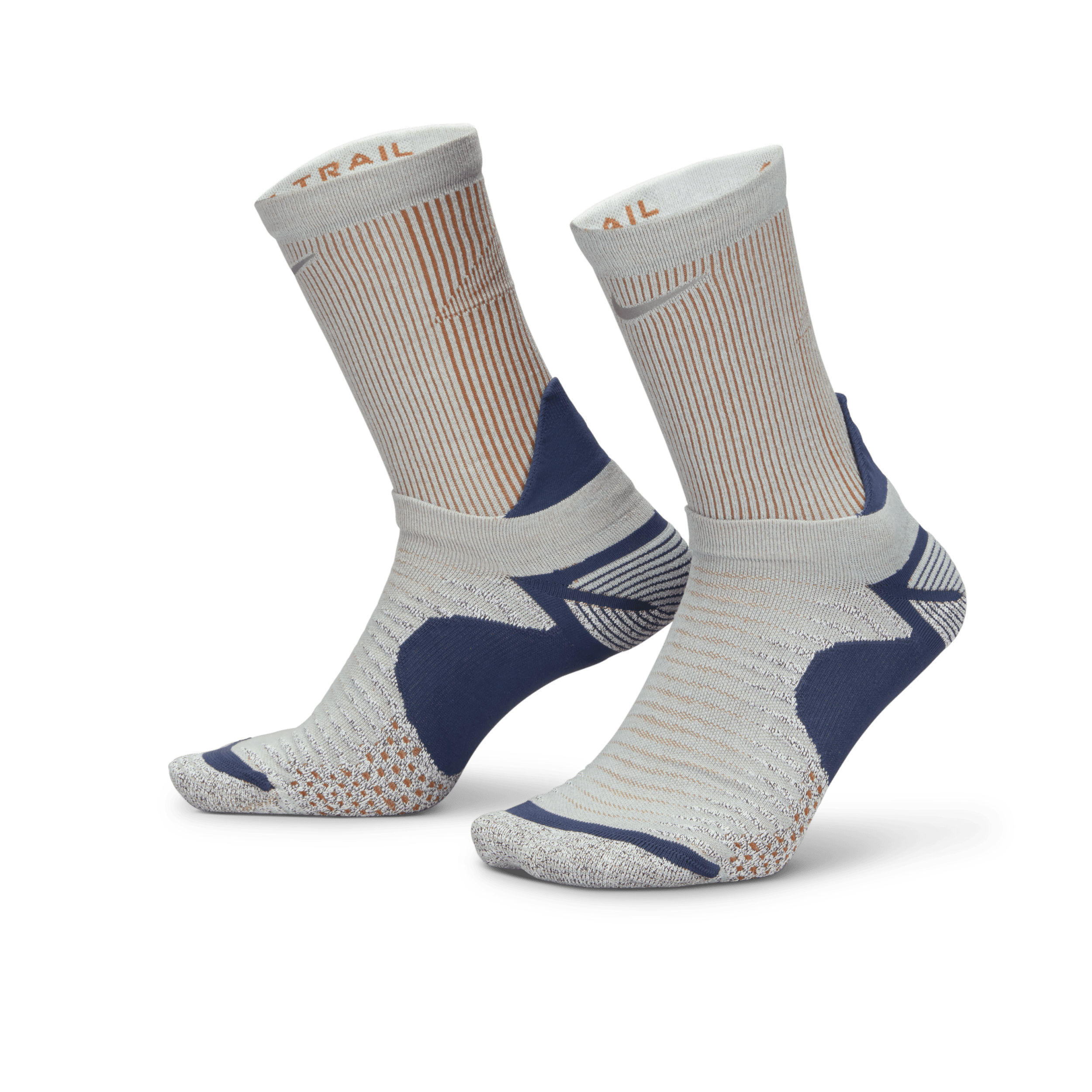 Chaussettes de trail mi-mollet Nike Dri-FIT - Bleu