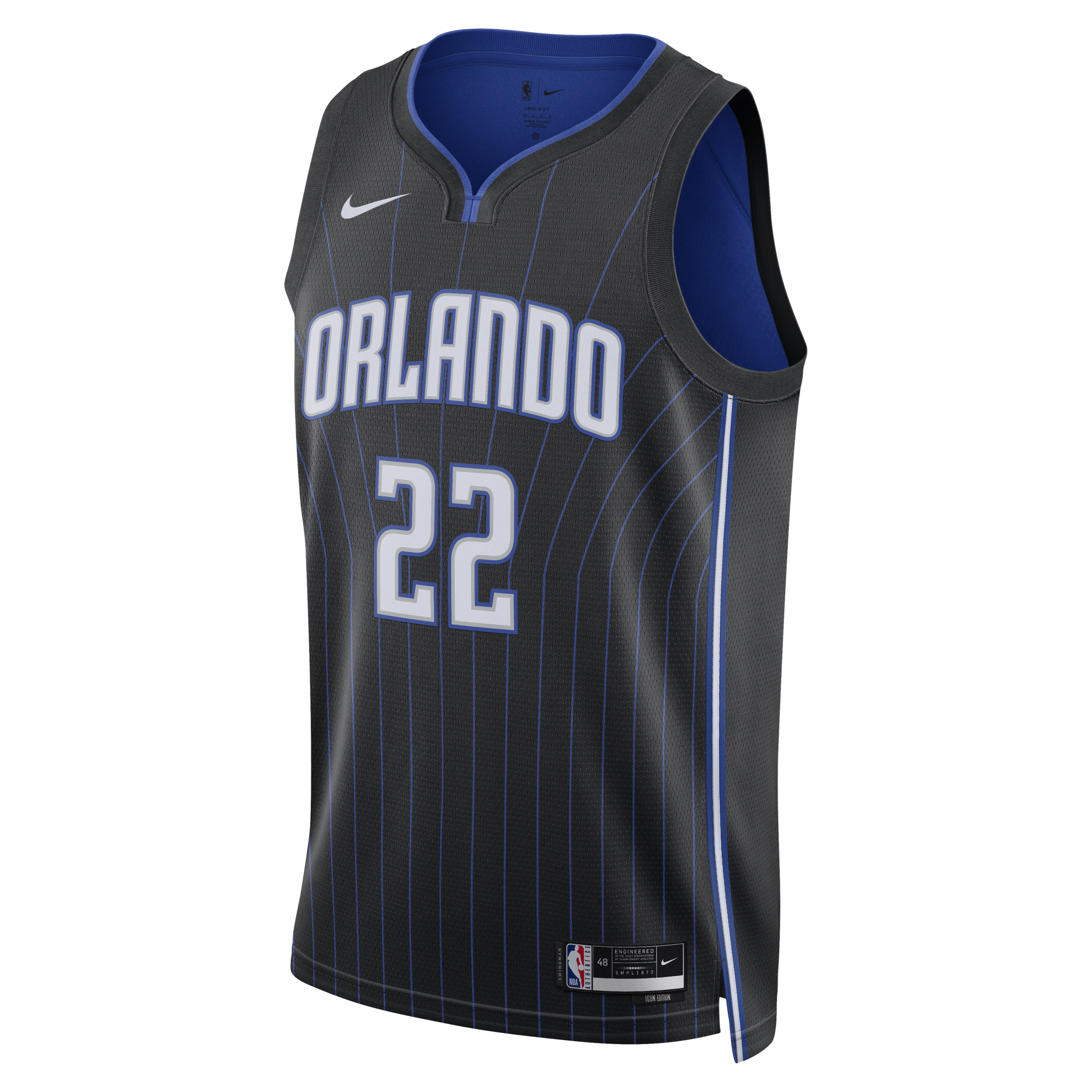 Orlando Magic Icon Edition 2022/23 Men’s Nike Dri-FIT NBA Swingman Jersey – Black – Polyester