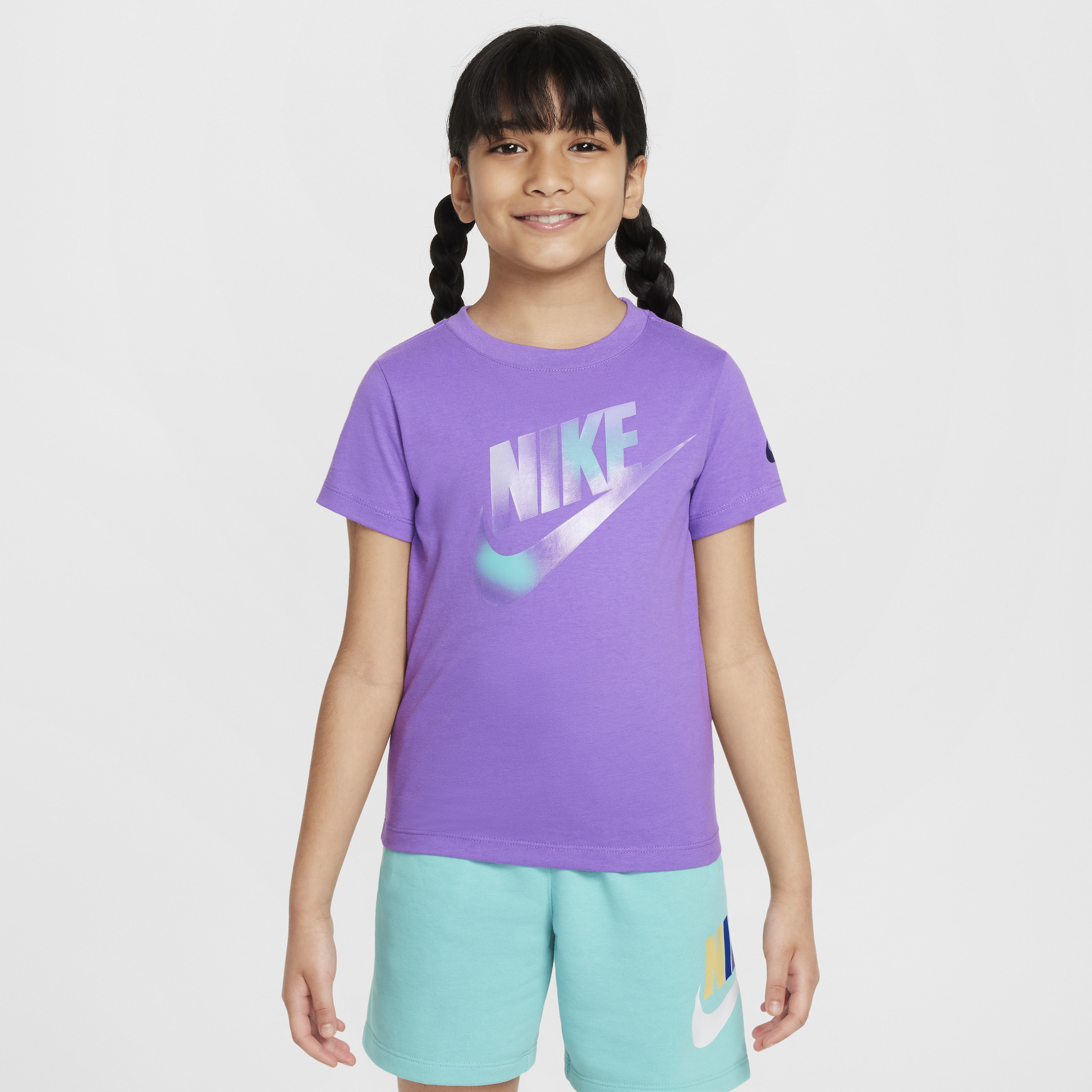 T-shirt imprimé à motifs Club Nike pour enfant - Pourpre