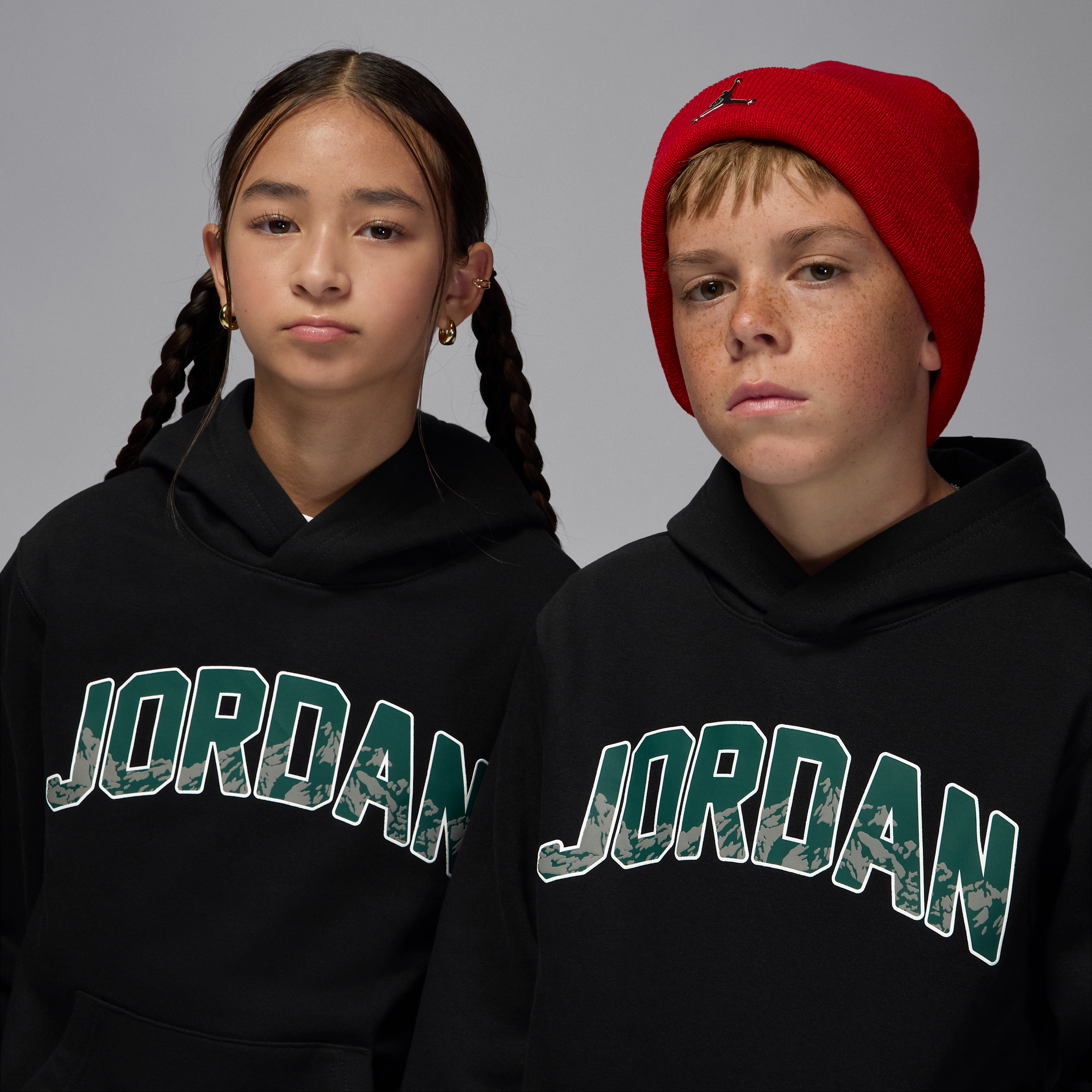 Thumbnail - Jordan Gift Giving Mountain Hoodie (ältere Kinder) - Schwarz