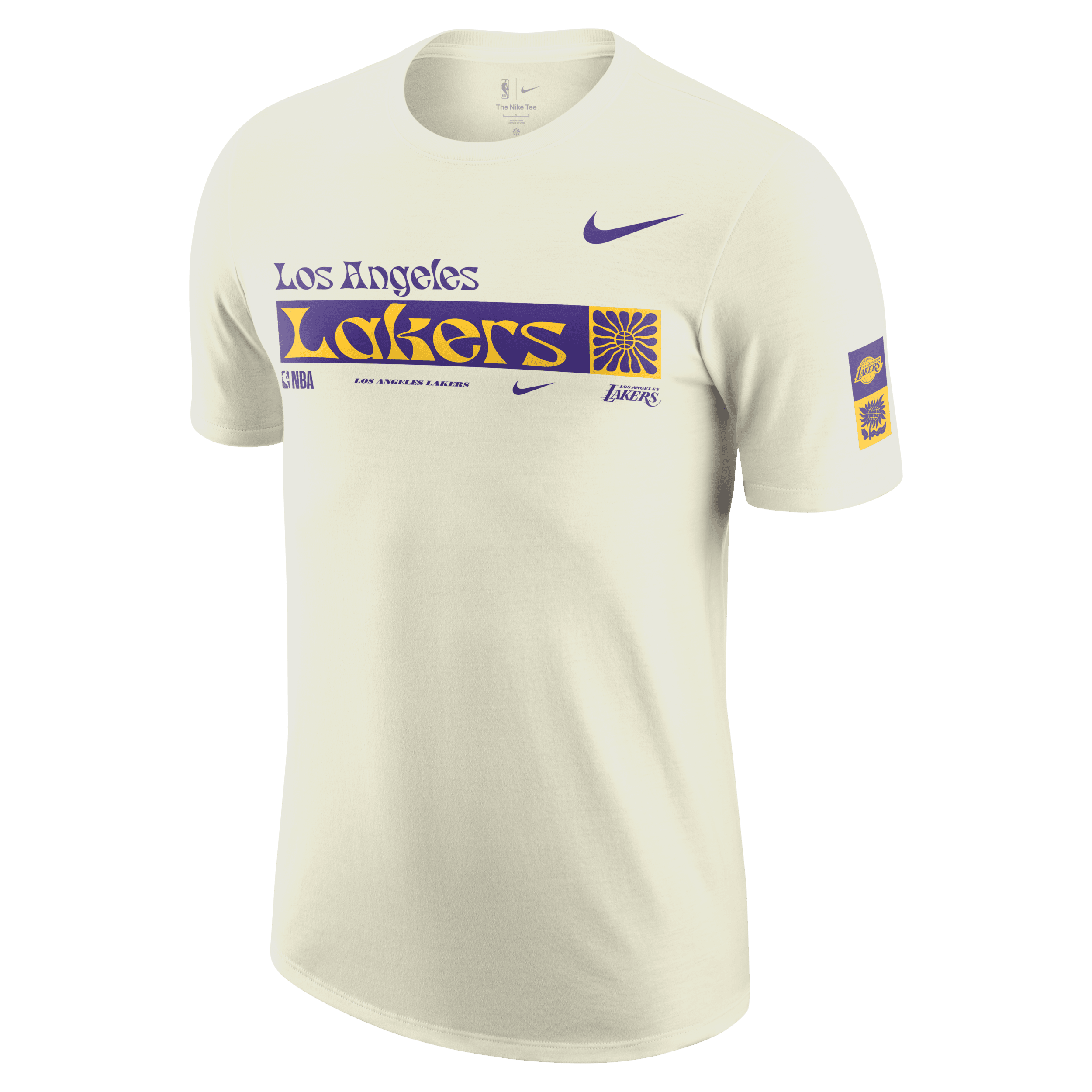 Nike Los Angeles Lakers Essential NBA T-shirt voor heren Wit