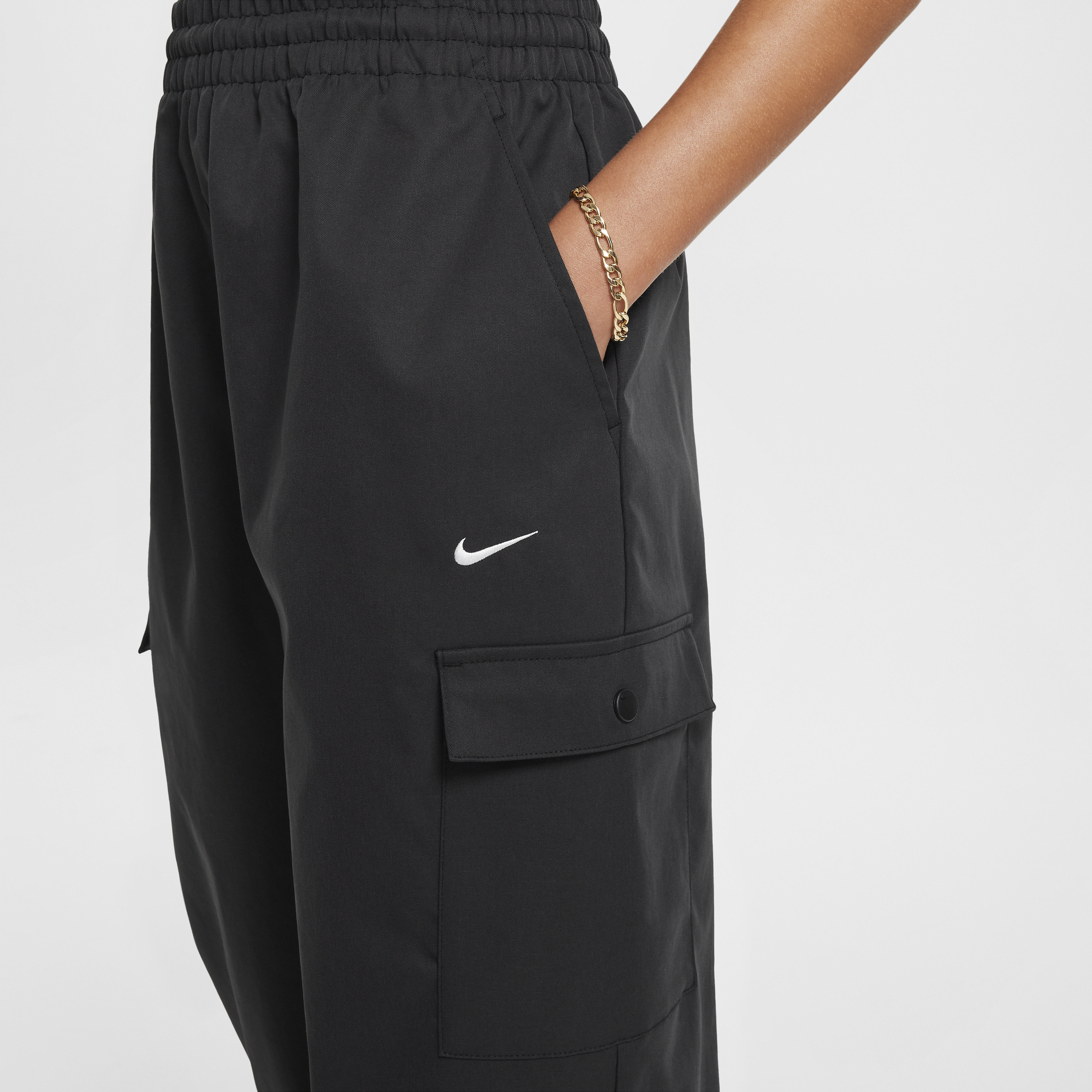 Pantalon cargo Nike Sportswear pour fille - Noir