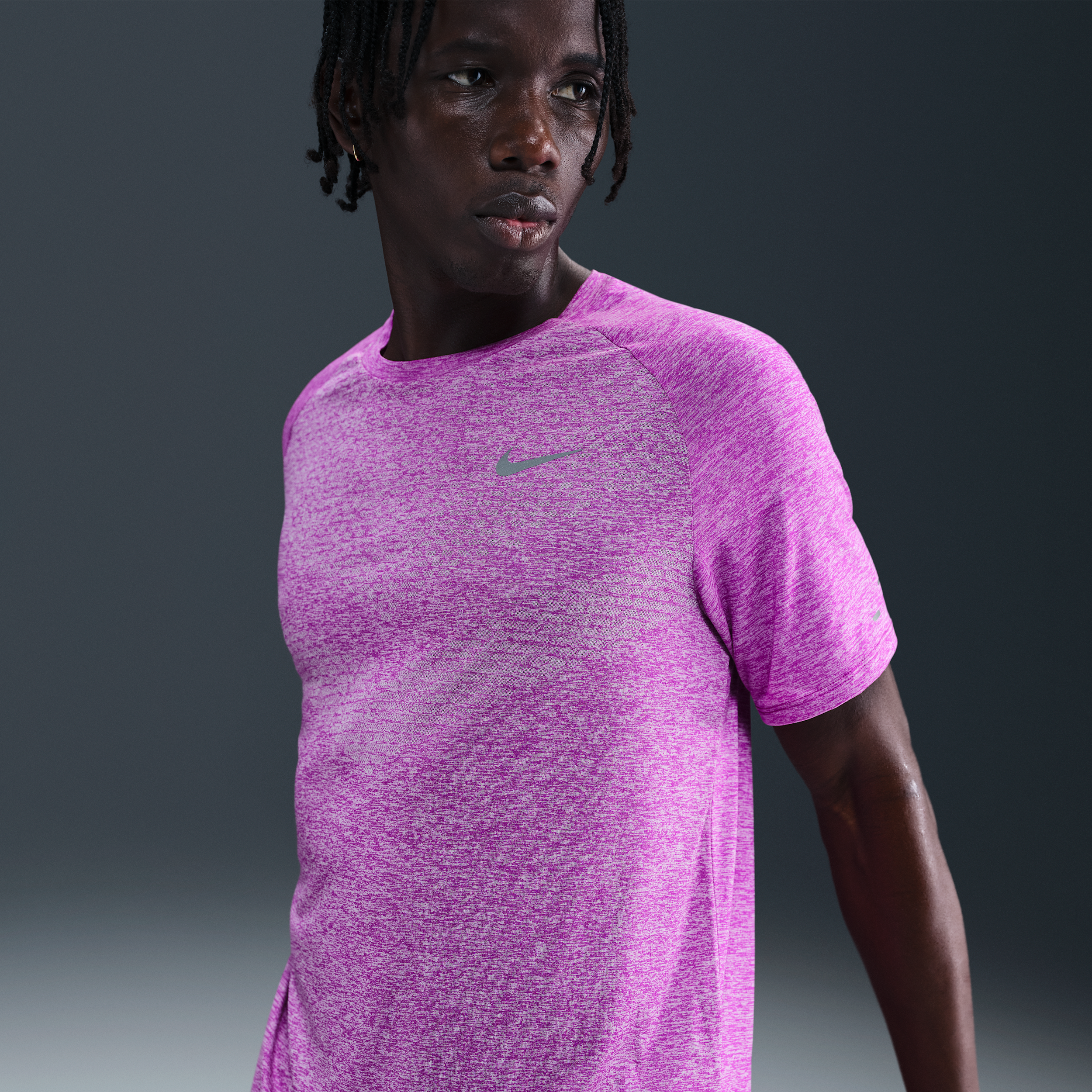 Nike Stride Men's Dri-FIT ADV Short-Sleeve Running Top - Purple