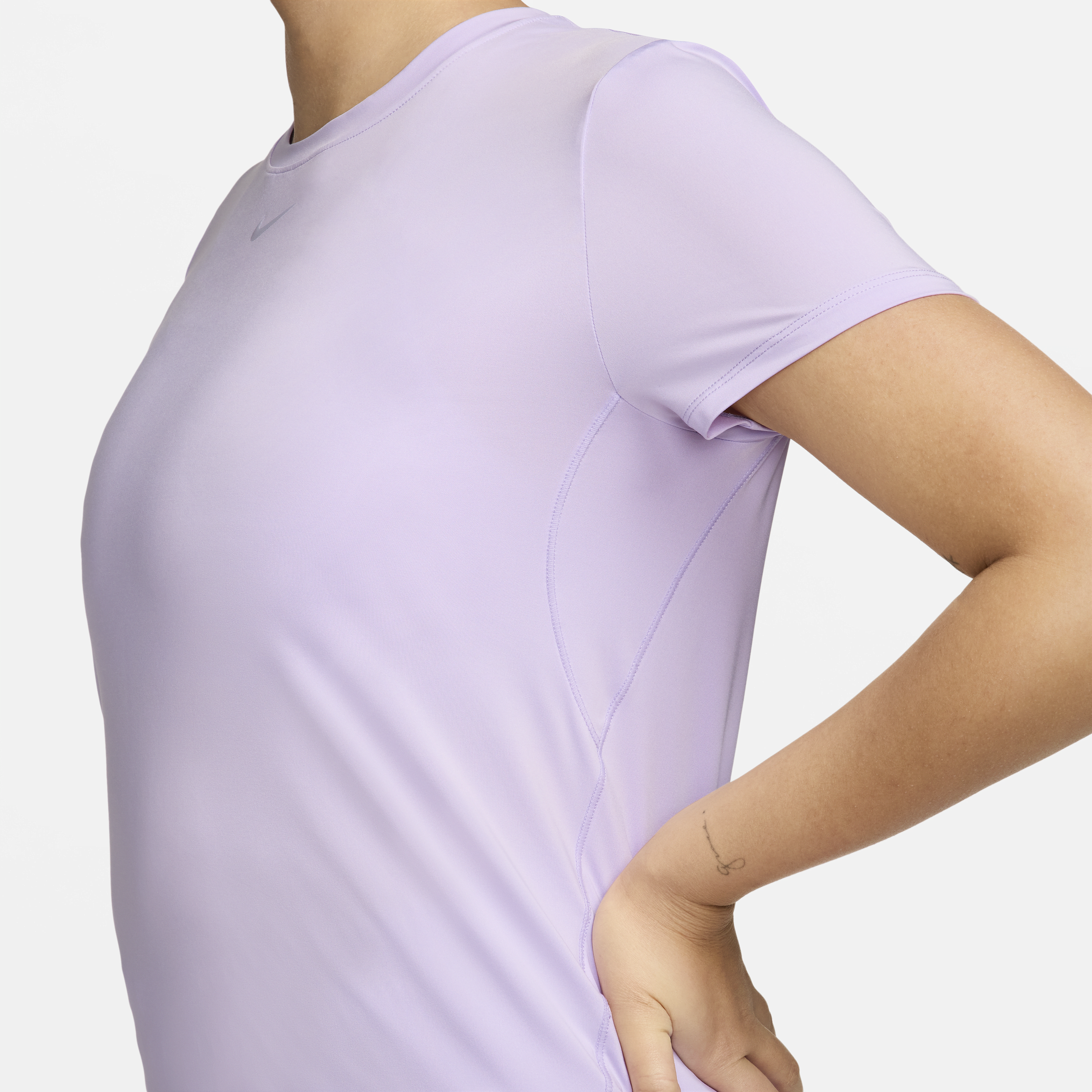 Nike One Classic Dri-FIT damestop met korte mouwen Paars