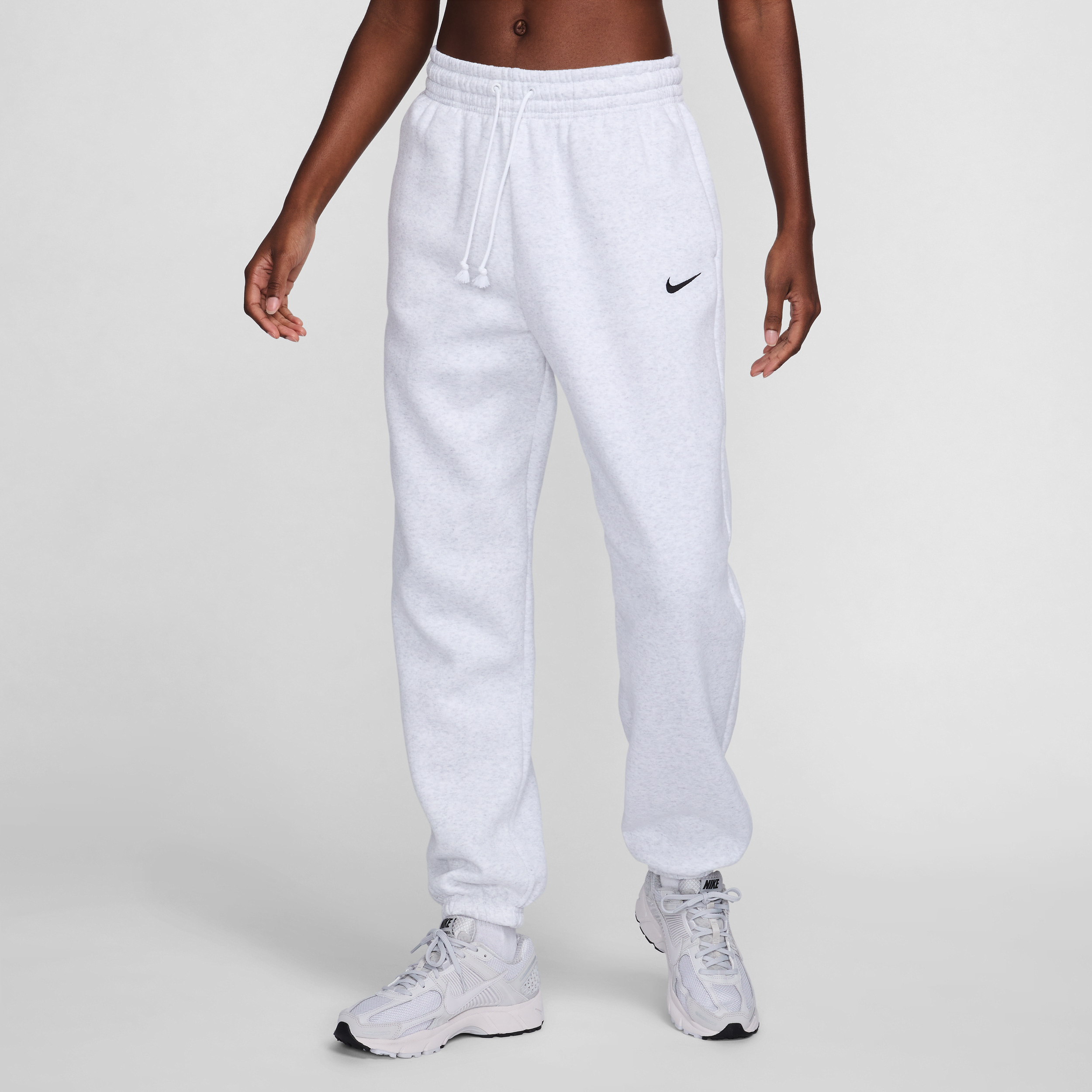 Nike Sportswear Phoenix Fleece Women's High-Waisted Oversized Tracksuit Bottoms - Brown - Fleece