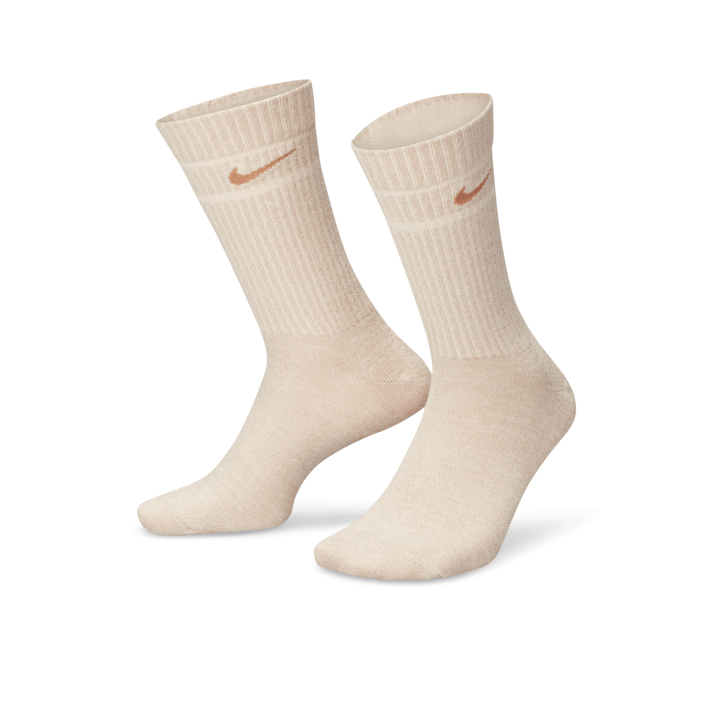 Nike Everyday Essential Metallic crew sokken (1 paar) Bruin