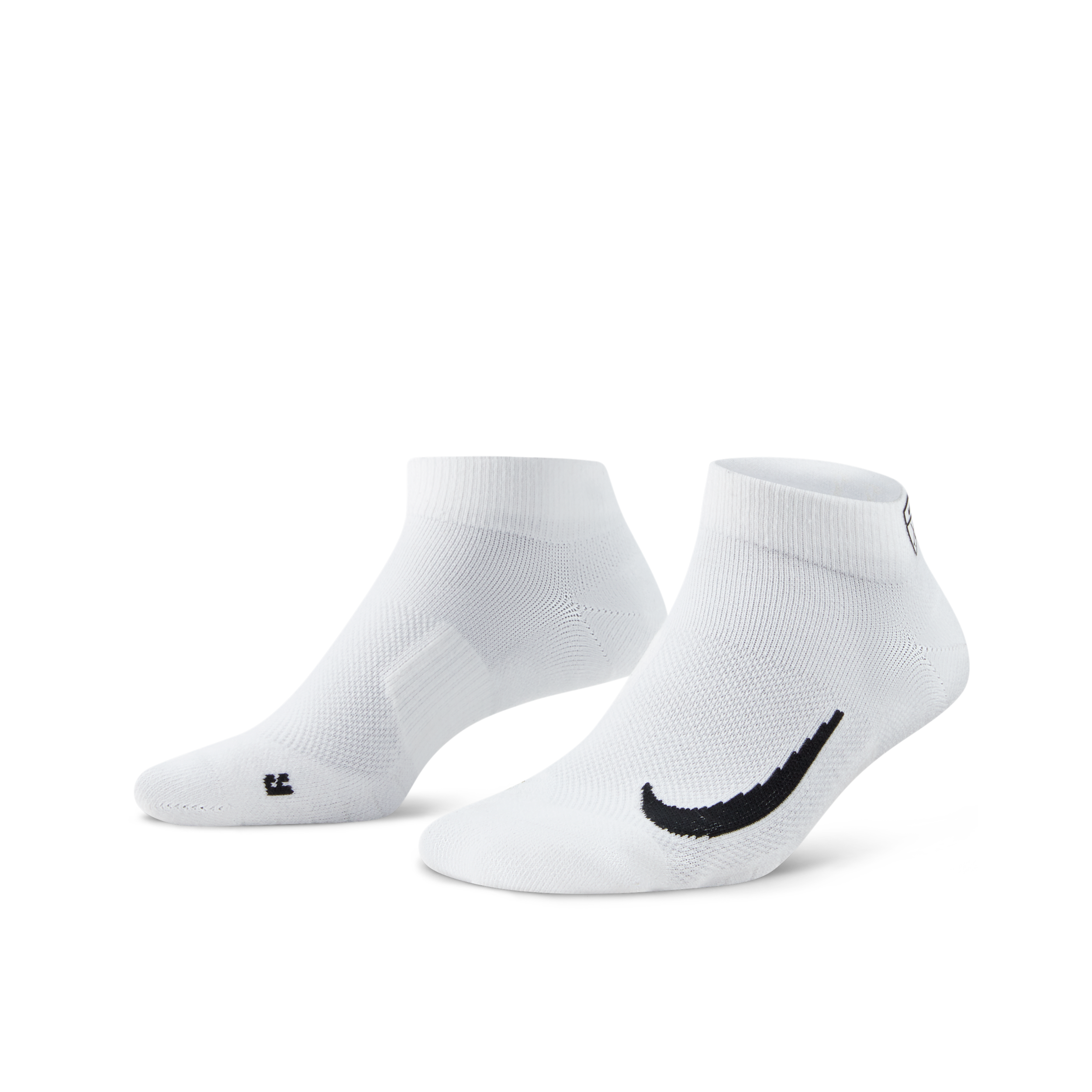 Nike Multiplier Low Golf Quarter Socks (2 Pairs) - White