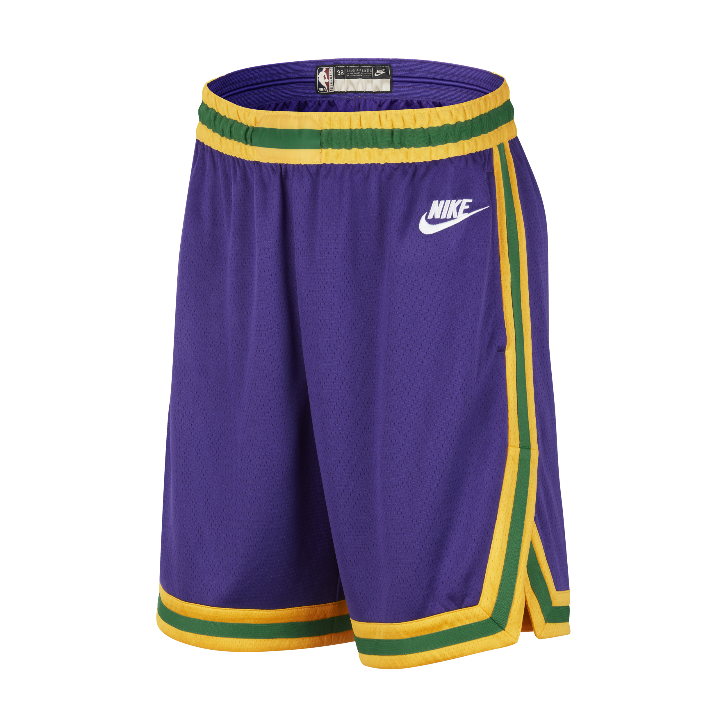 Nike Utah Jazz Hardwood Classics 2023 24 Swingman Dri-FIT NBA-herenshorts Paars