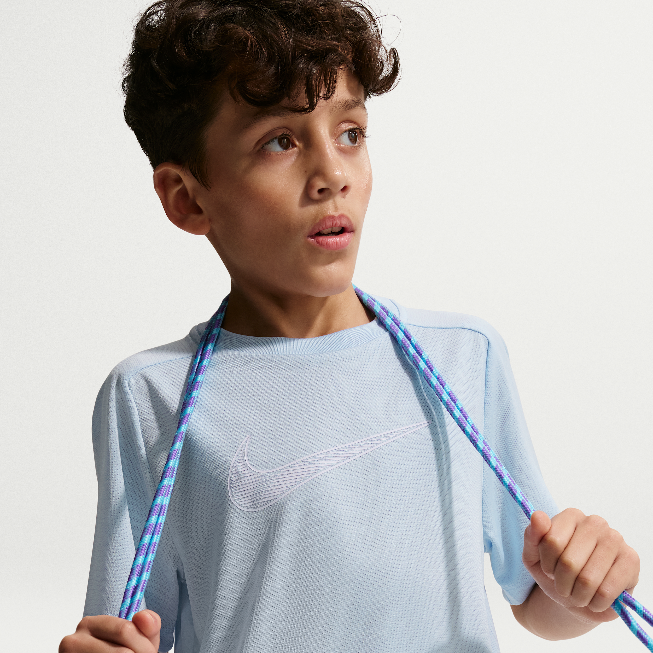 Thumbnail - Nike Multi Dri-FIT Kurzarm-Trainingsoberteil (ältere Kinder, Jungen) - Blau