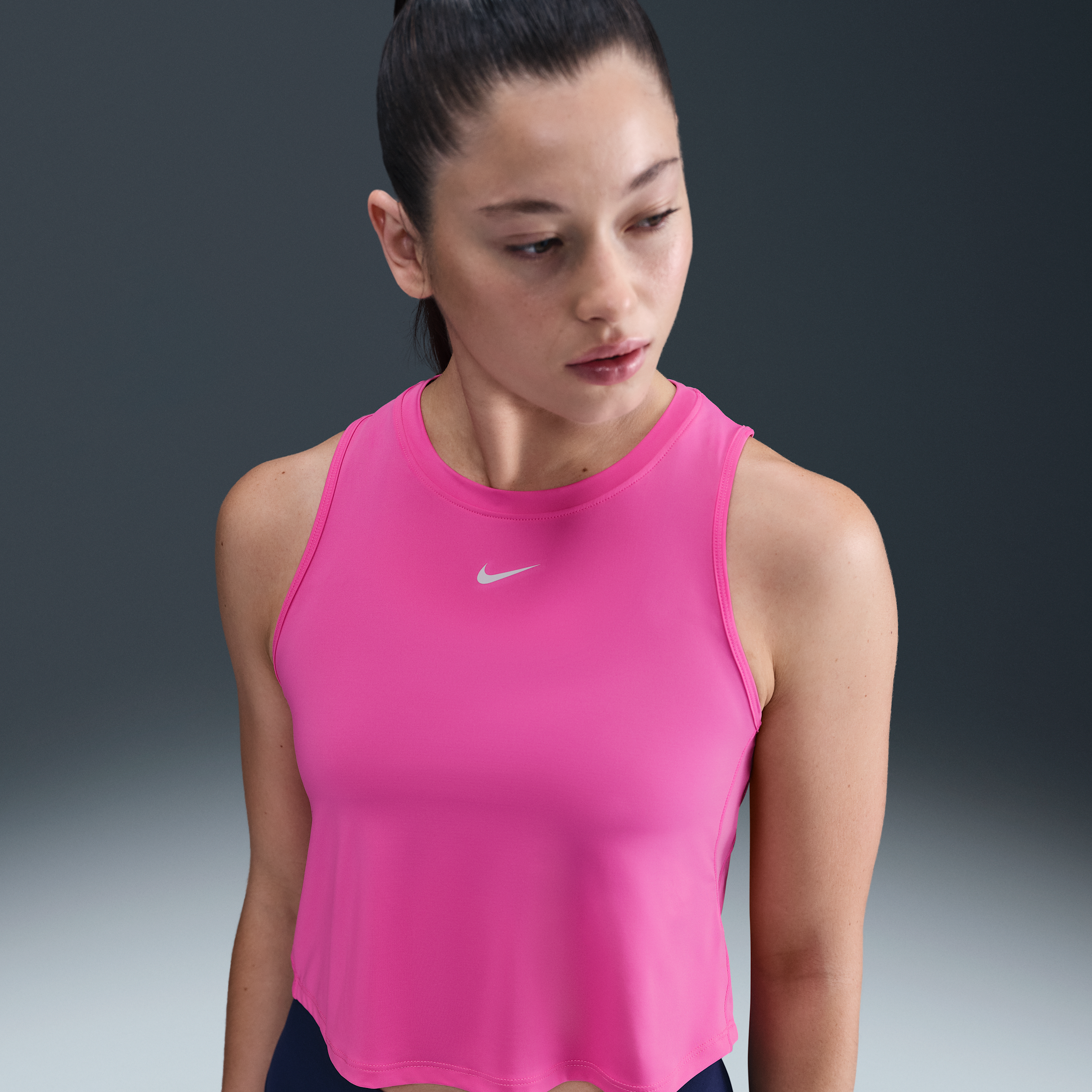 Thumbnail - Nike One Classic Dri-FIT Kurztanktop für Damen - Pink