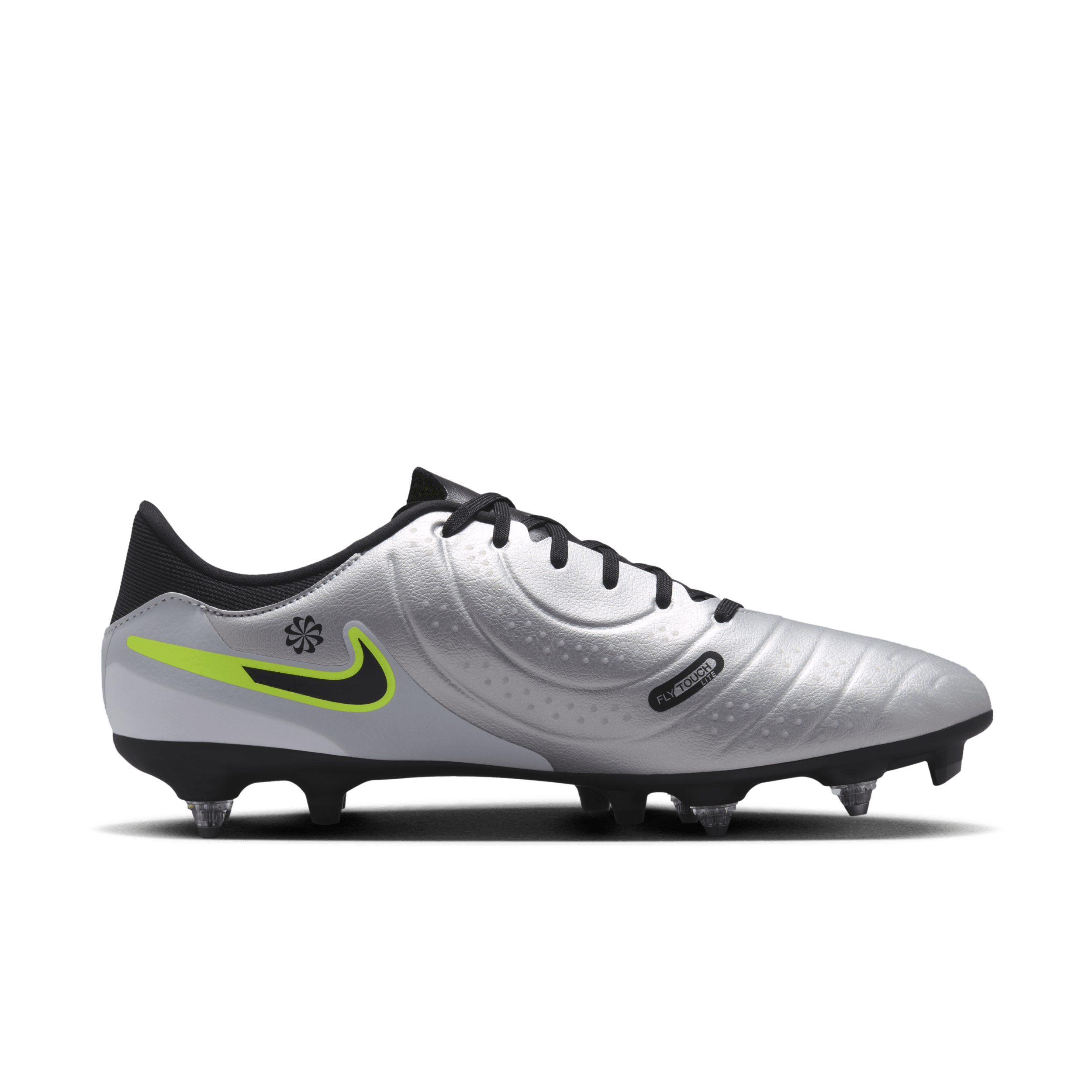 Chaussure de foot basse à crampons pour terrain gras Nike Tiempo Legend 10 Academy - Gris