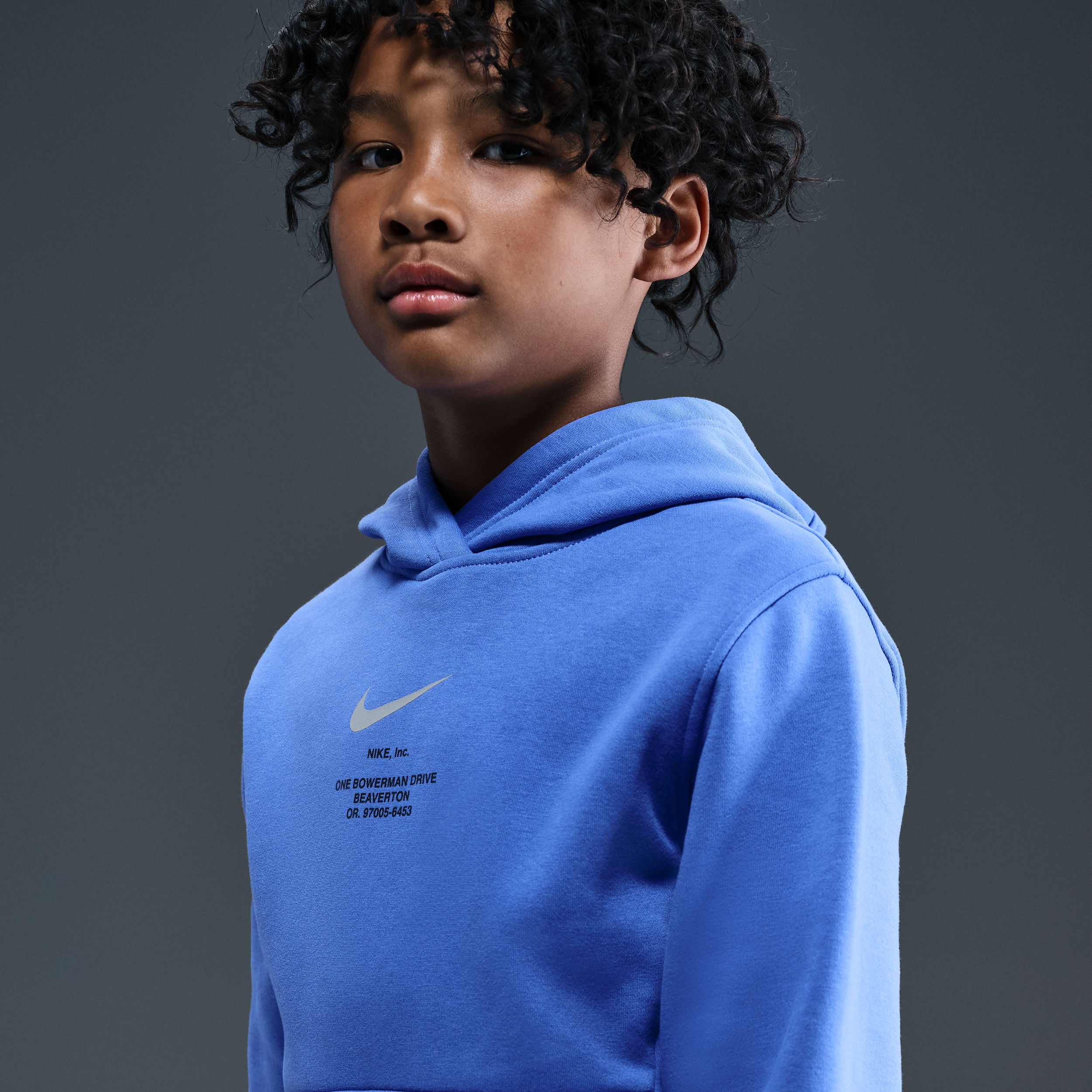 Thumbnail - Nike Club Fleece Hoodie für ältere Kinder (Jungen) - Blau