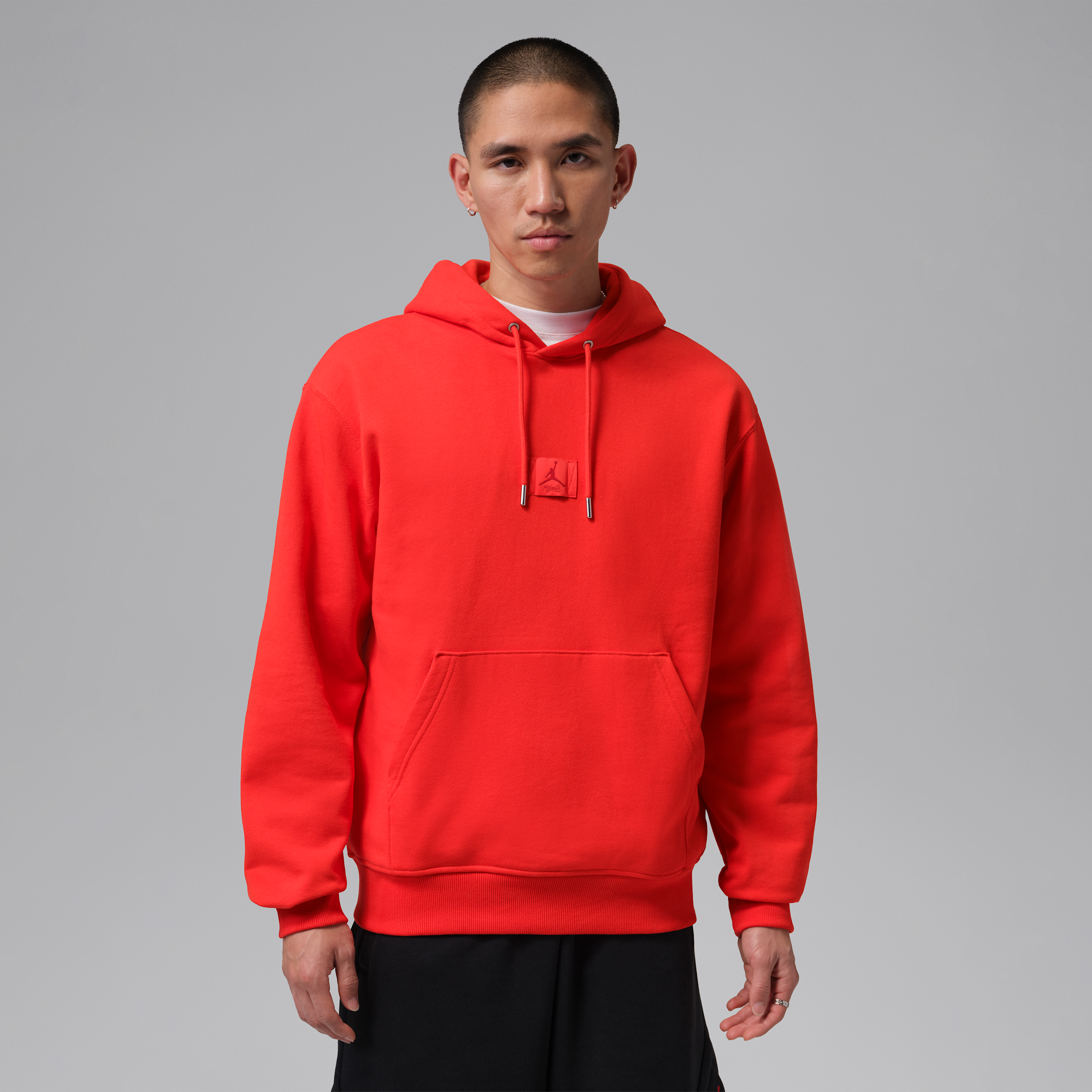 Felpa pullover con cappuccio Jordan Flight Fleece – Uomo - Rosso