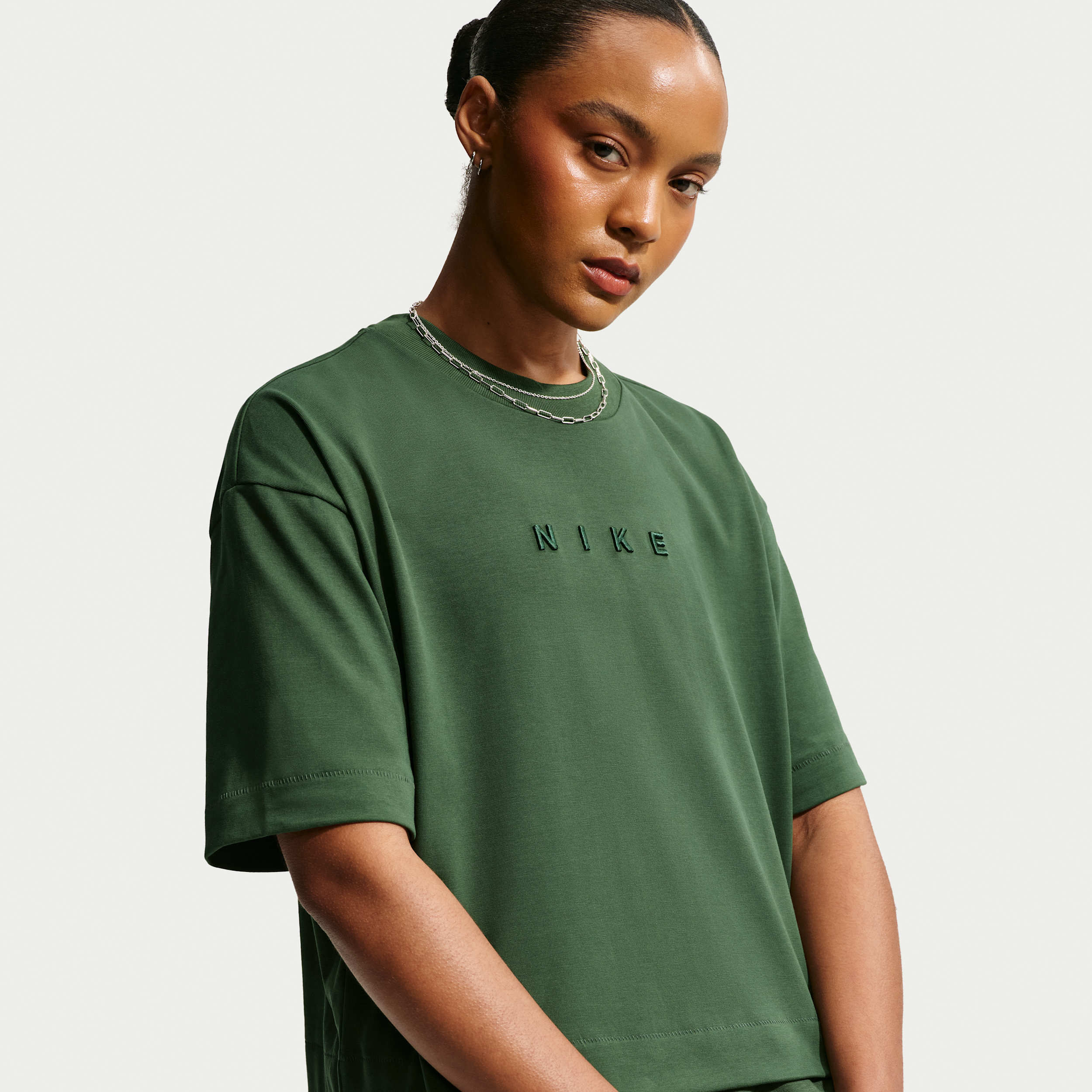 pine green nike shirt womens