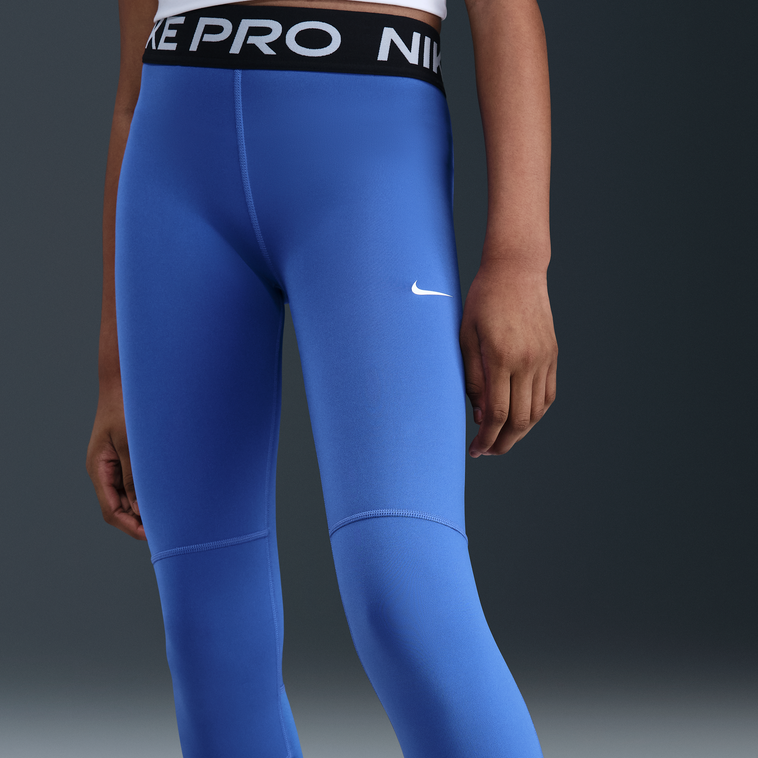 Thumbnail - Nike Pro Dri-FIT Leggings für ältere Kinder (Mädchen) - Blau