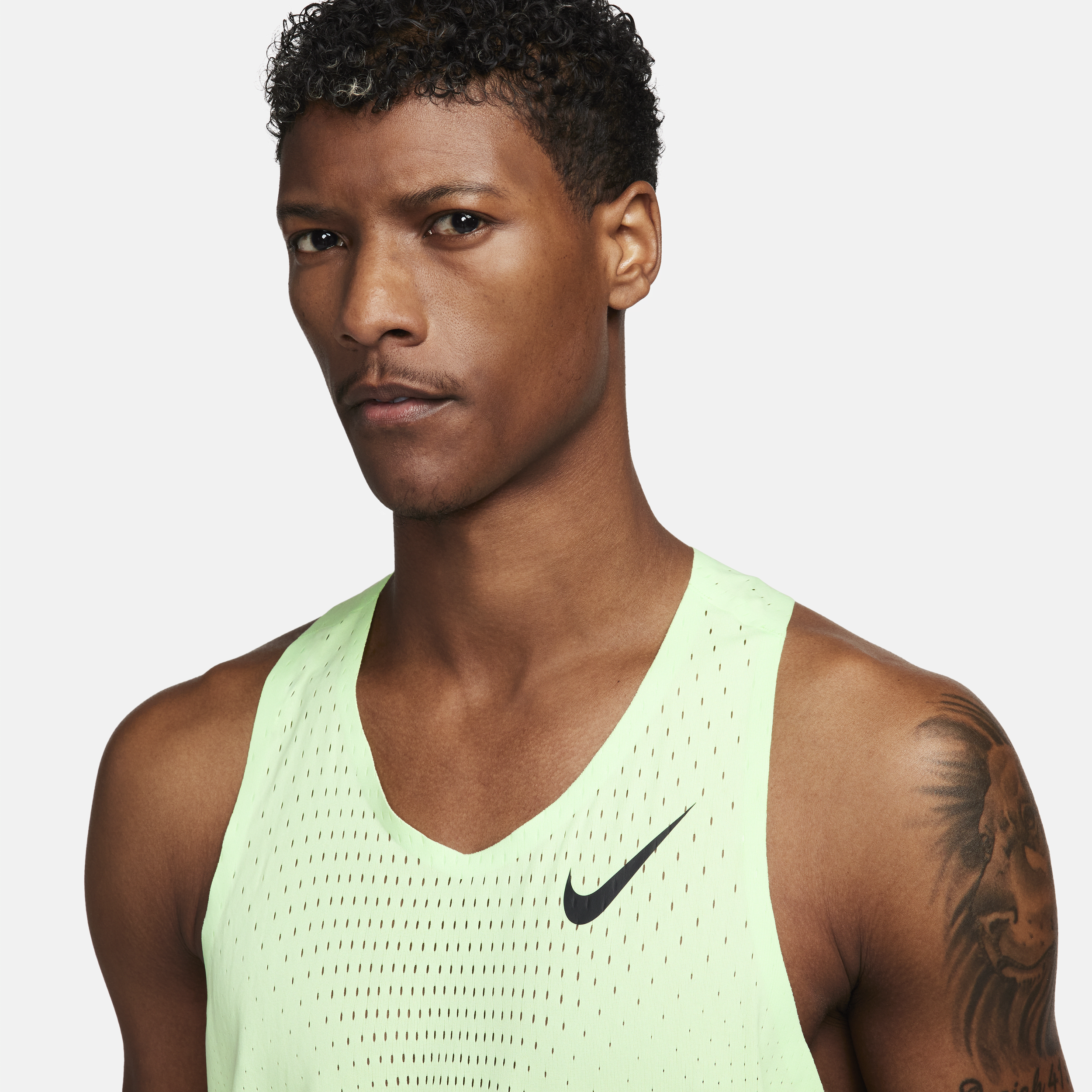 Maillot de running Dri-FIT ADV Nike AeroSwift pour homme - Vert