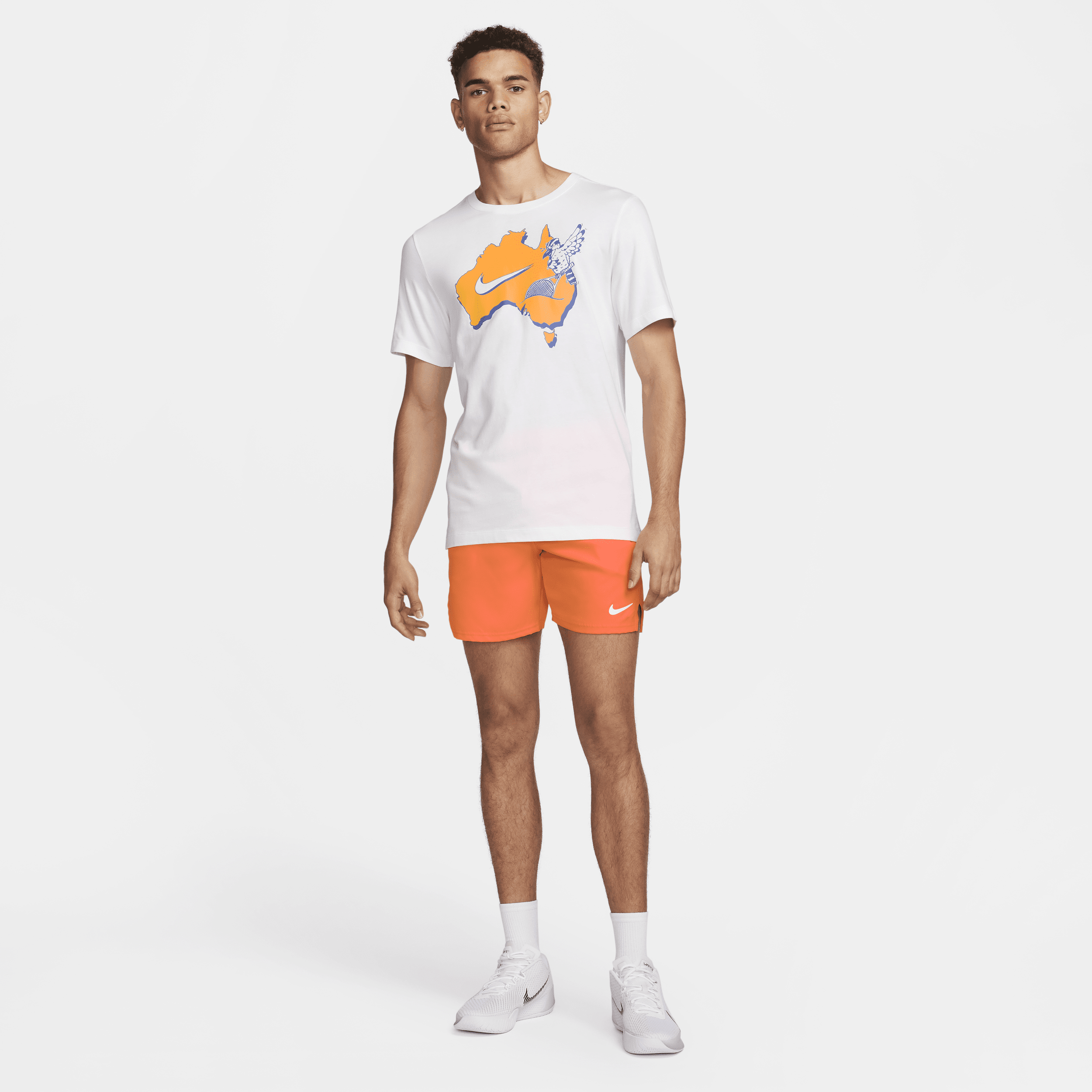 Nike Court tennisshirt voor heren Wit