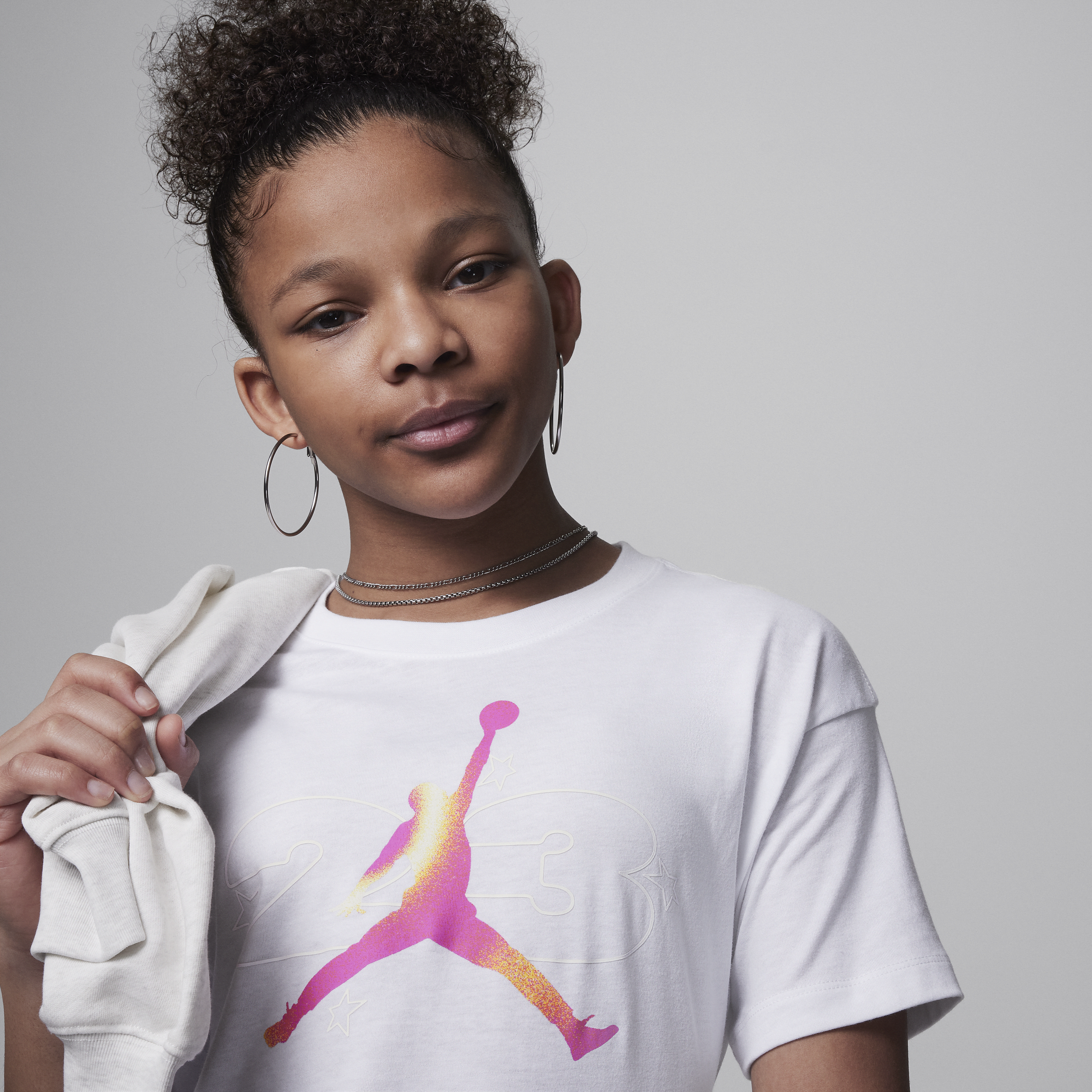 Jordan Lemonade Stand T-shirt met graphic voor kids Wit