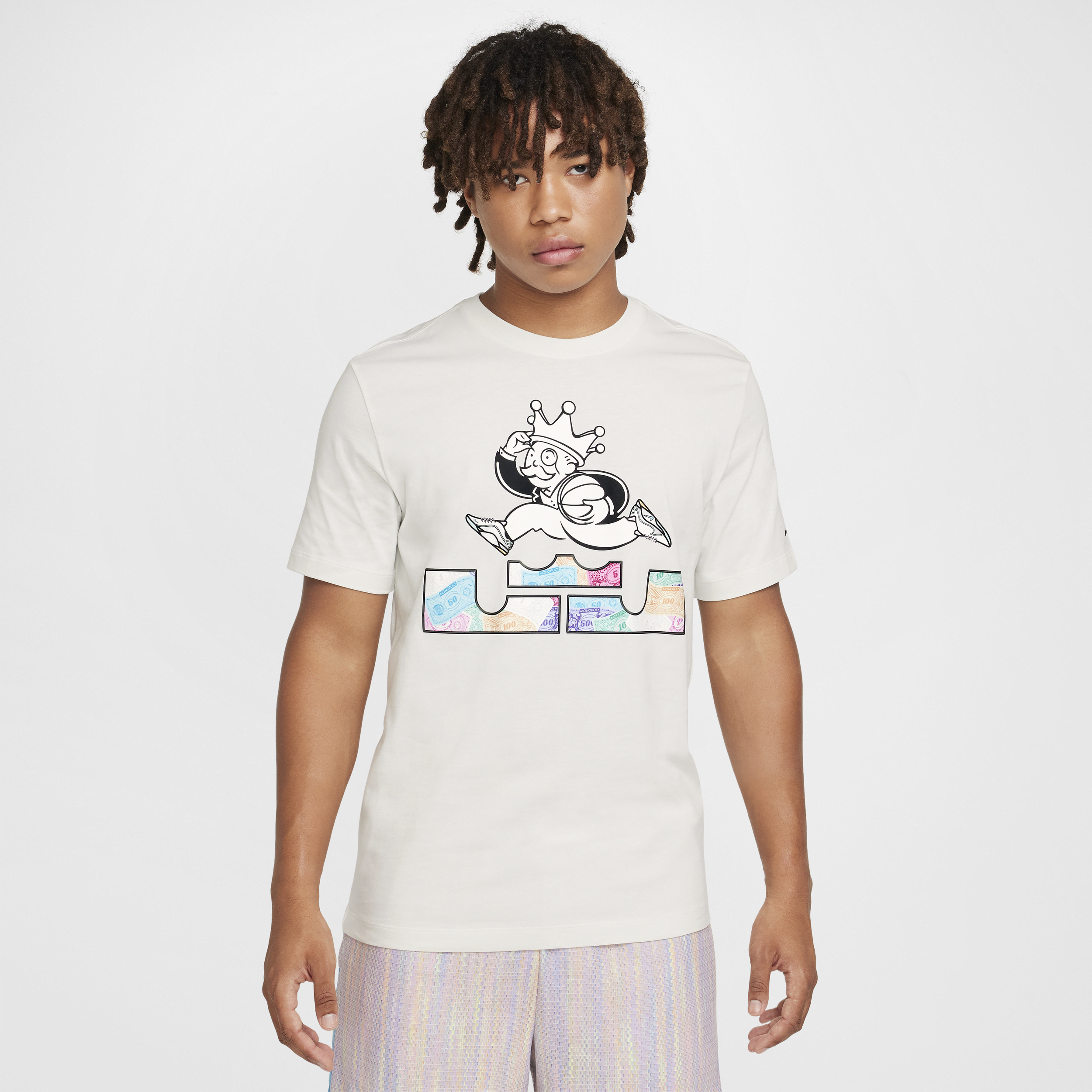 T-shirt de basketball LeBron pour Homme - Blanc