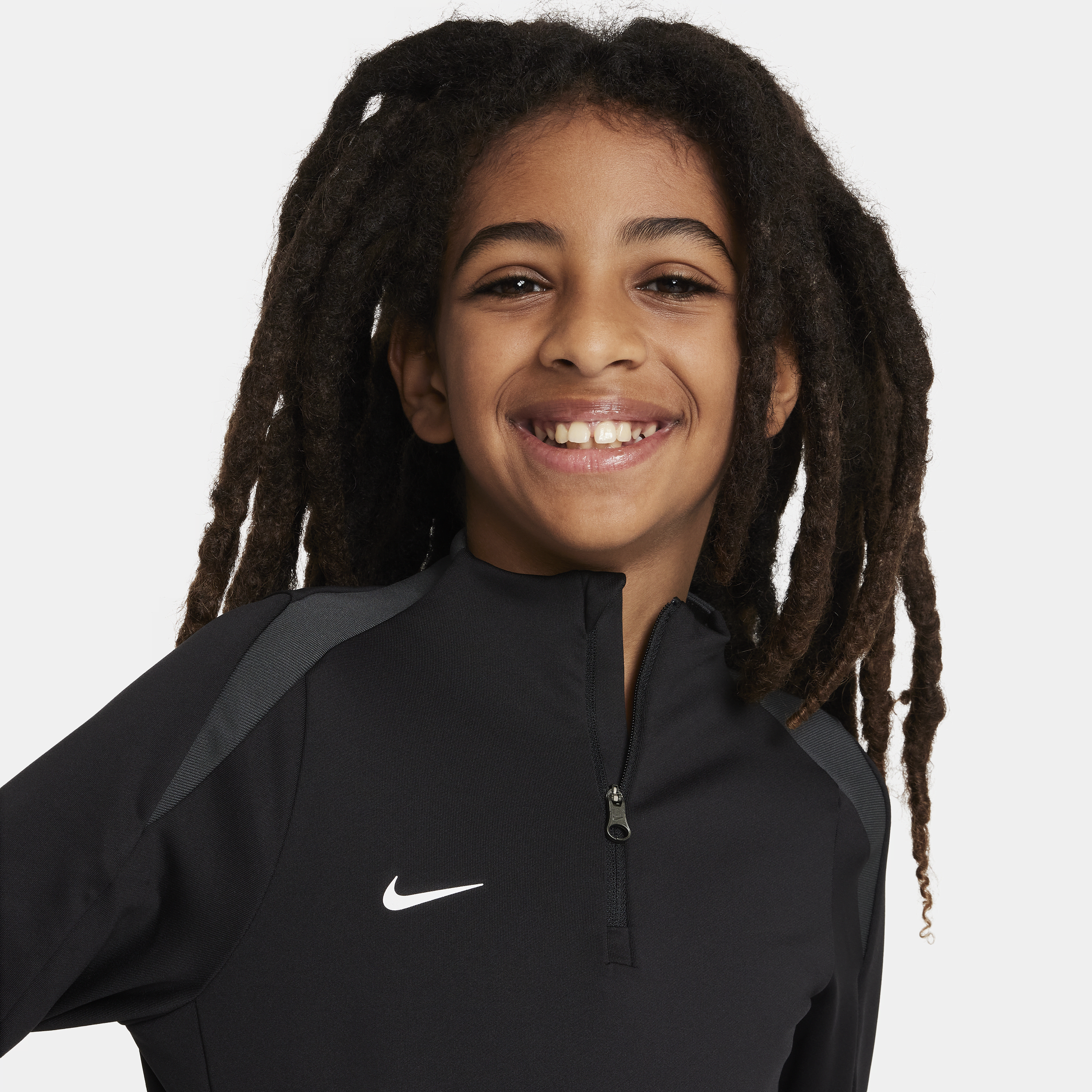 Nike Dri-FIT Strike voetbaltrainingstop voor kids Zwart