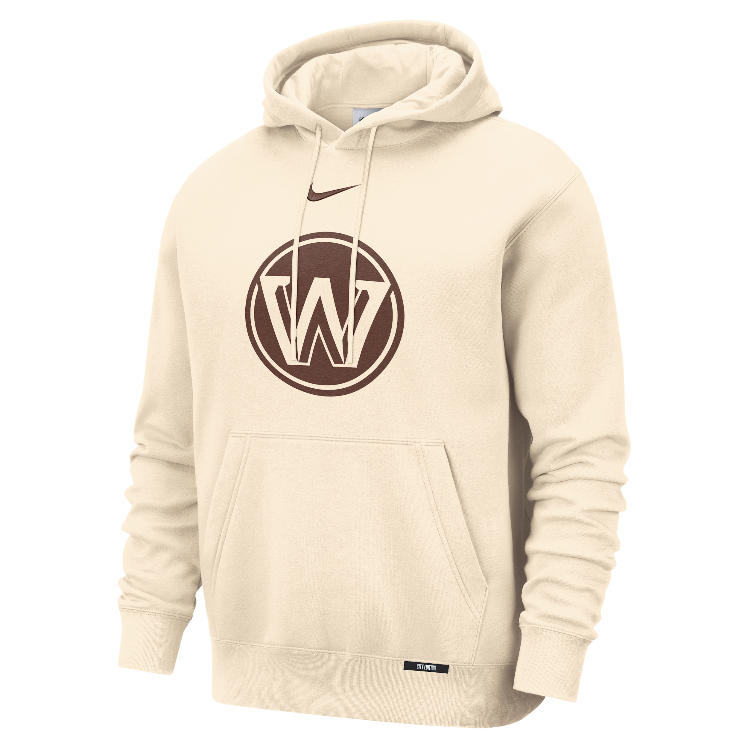 Golden State Warriors City Edition Mens Nike Club Hoodie - Brown - Cotton/Polyester