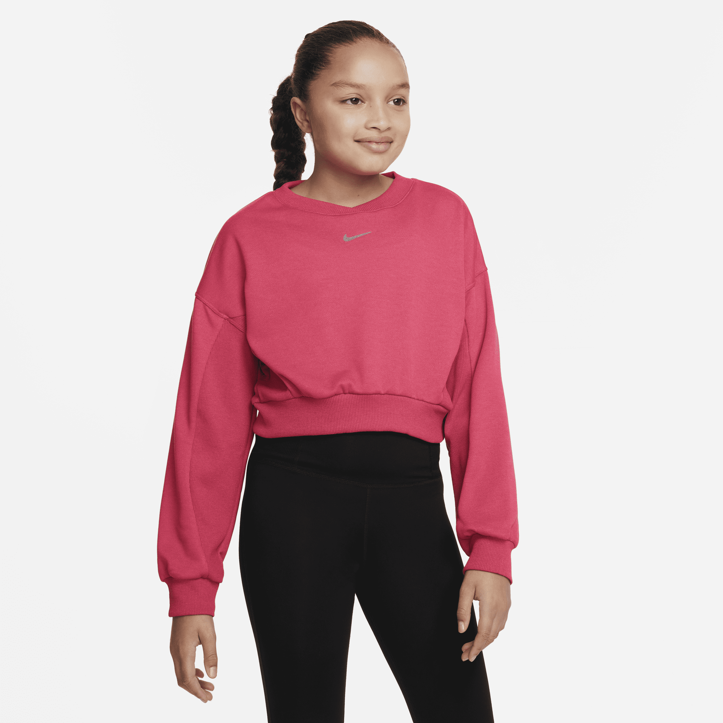 Bluza dla dużych dzieci (dziewcząt) Nike Yoga Dri-FIT - Różowy