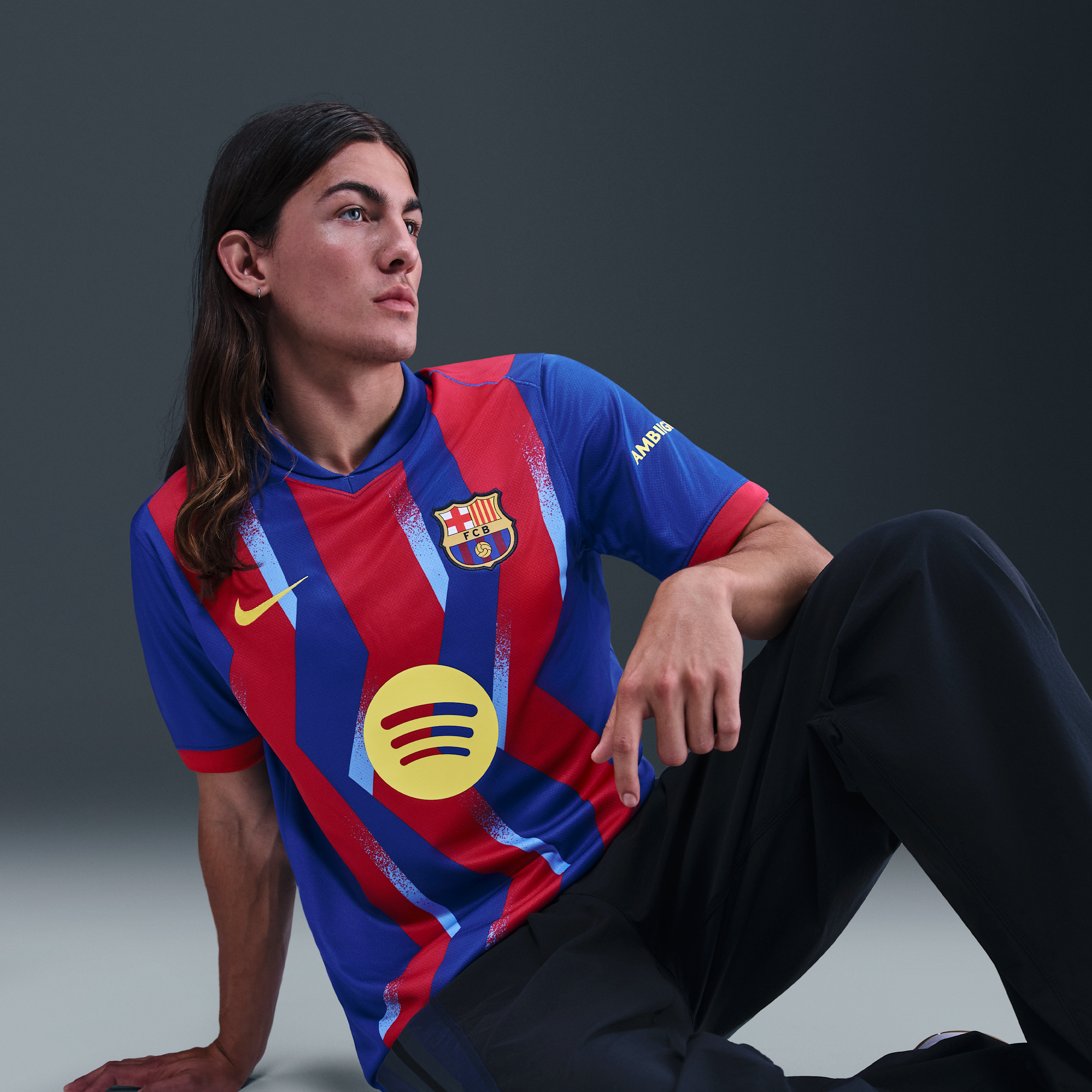 Thumbnail - FC Barcelona 2025/26 Stadium Fourth Nike Dri-FIT Replika-Fußballtrikot (Herren) - Blau