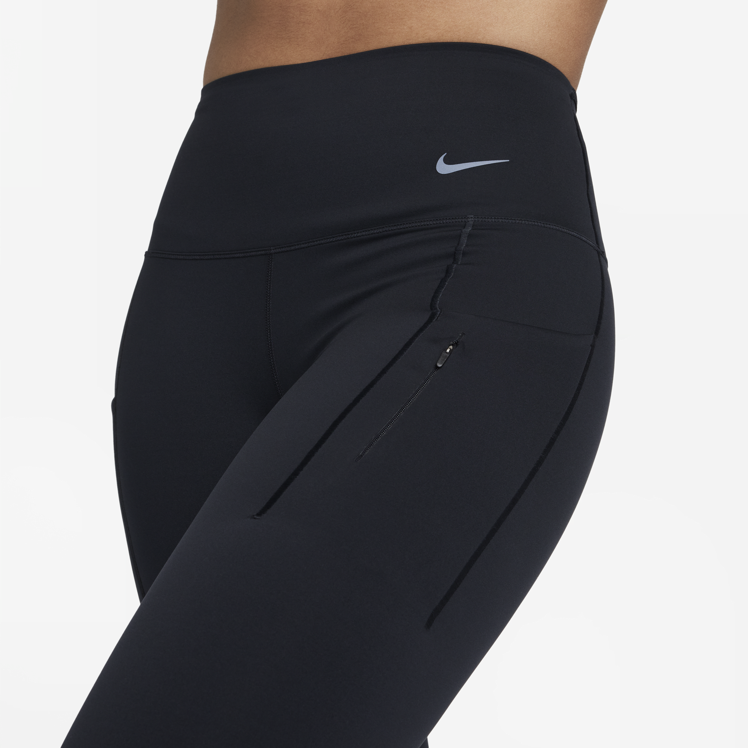 Legging 7/8 taille haute avec poches Therma-FIT Nike Go pour femme - Noir