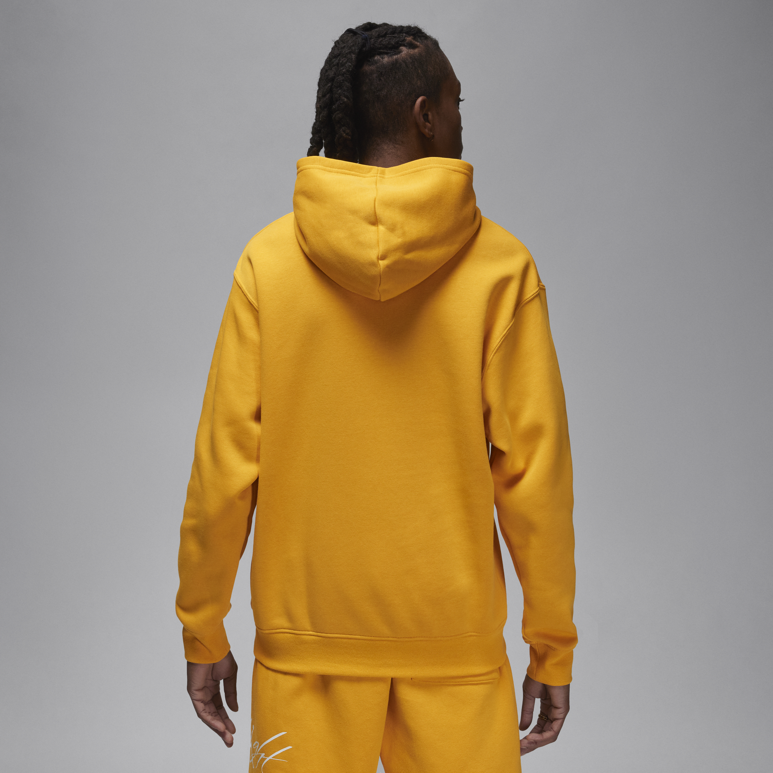 Jordan Brooklyn Fleece hoodie met print voor heren Geel