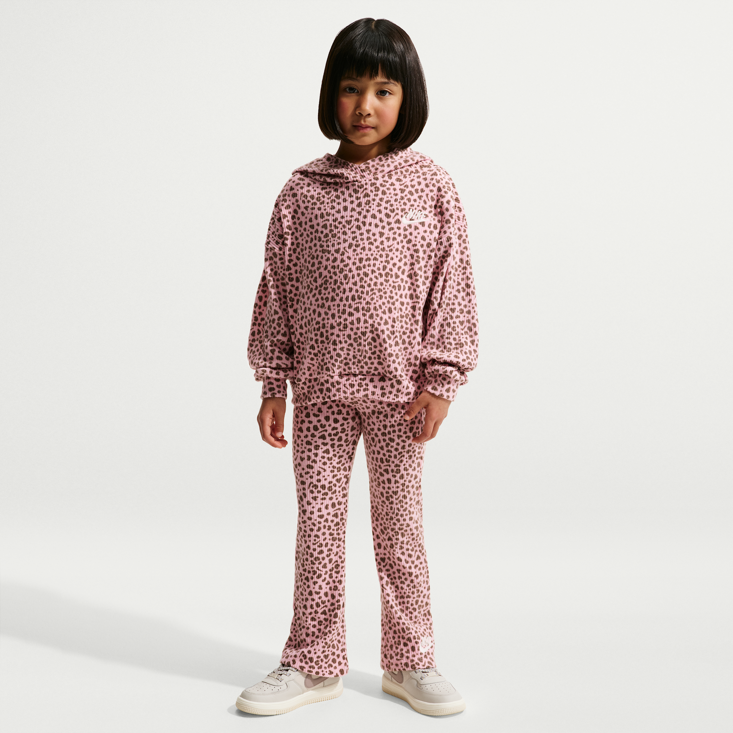 Completo in 2 pezzi a costine Nike Wild Warmth – Bambino/a - Rosa