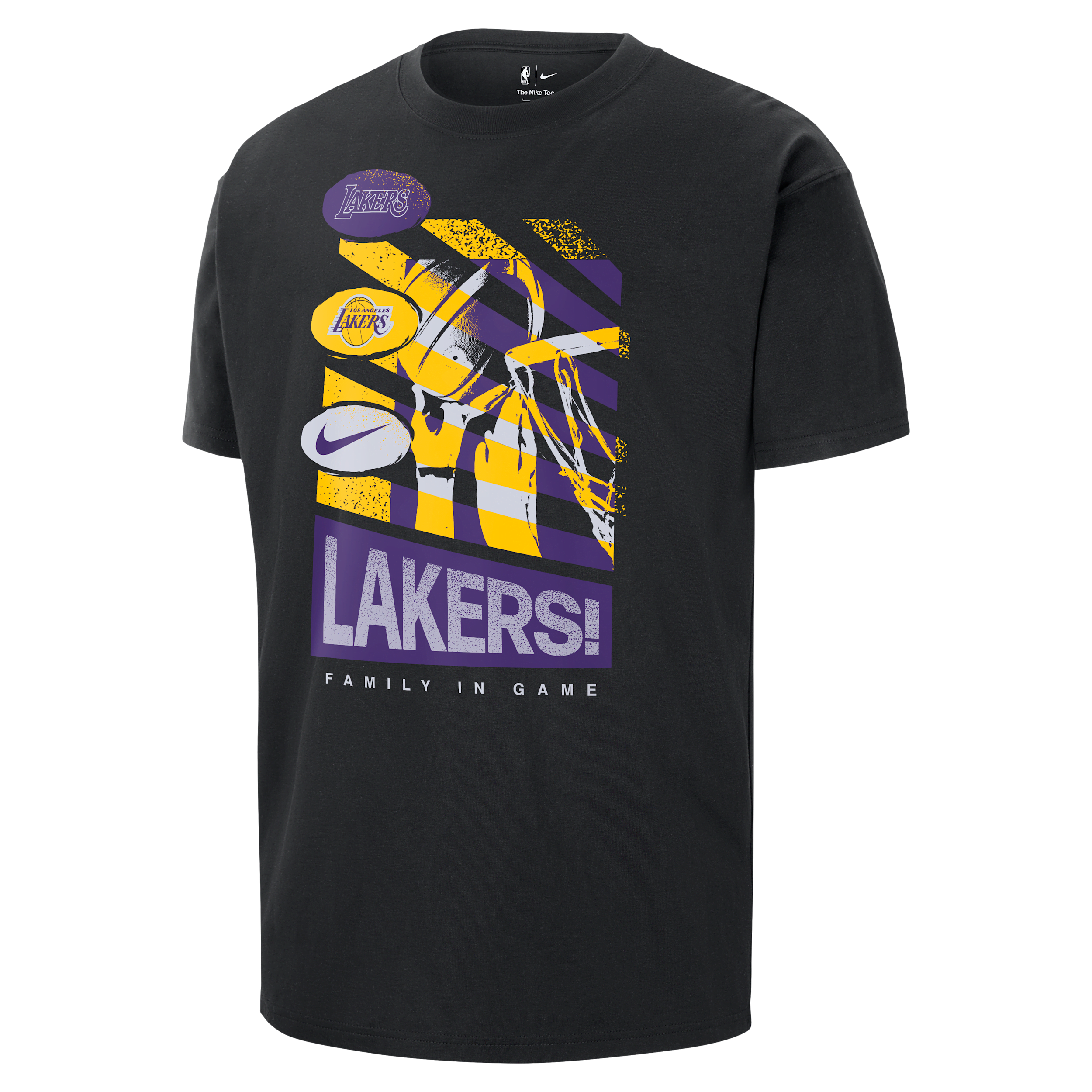 T-shirt Nike NBA Los Angeles Lakers Courtside pour Homme - Noir