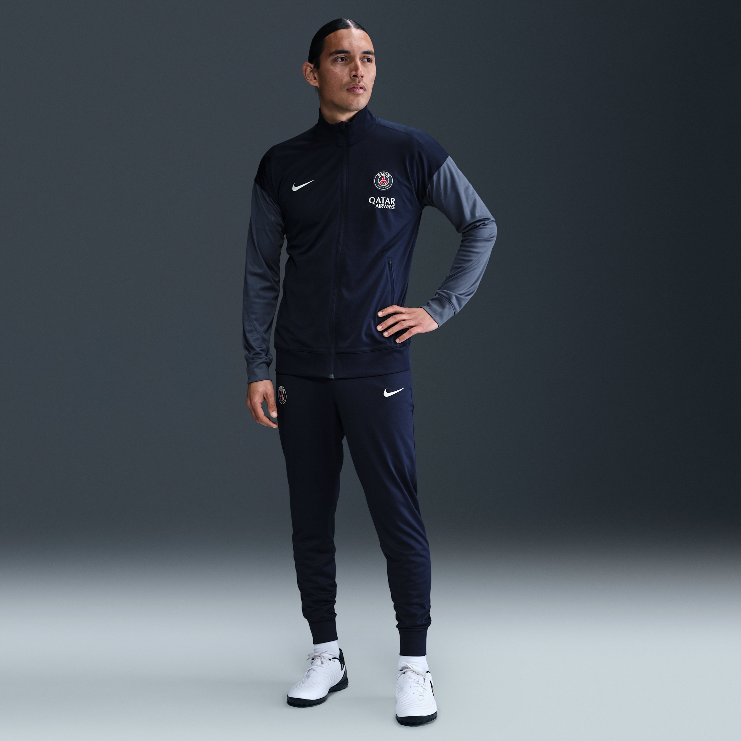 Paris Saint-Germain Strike Mens Nike Dri-FIT Football Knit Tracksuit - Blue - Polyester