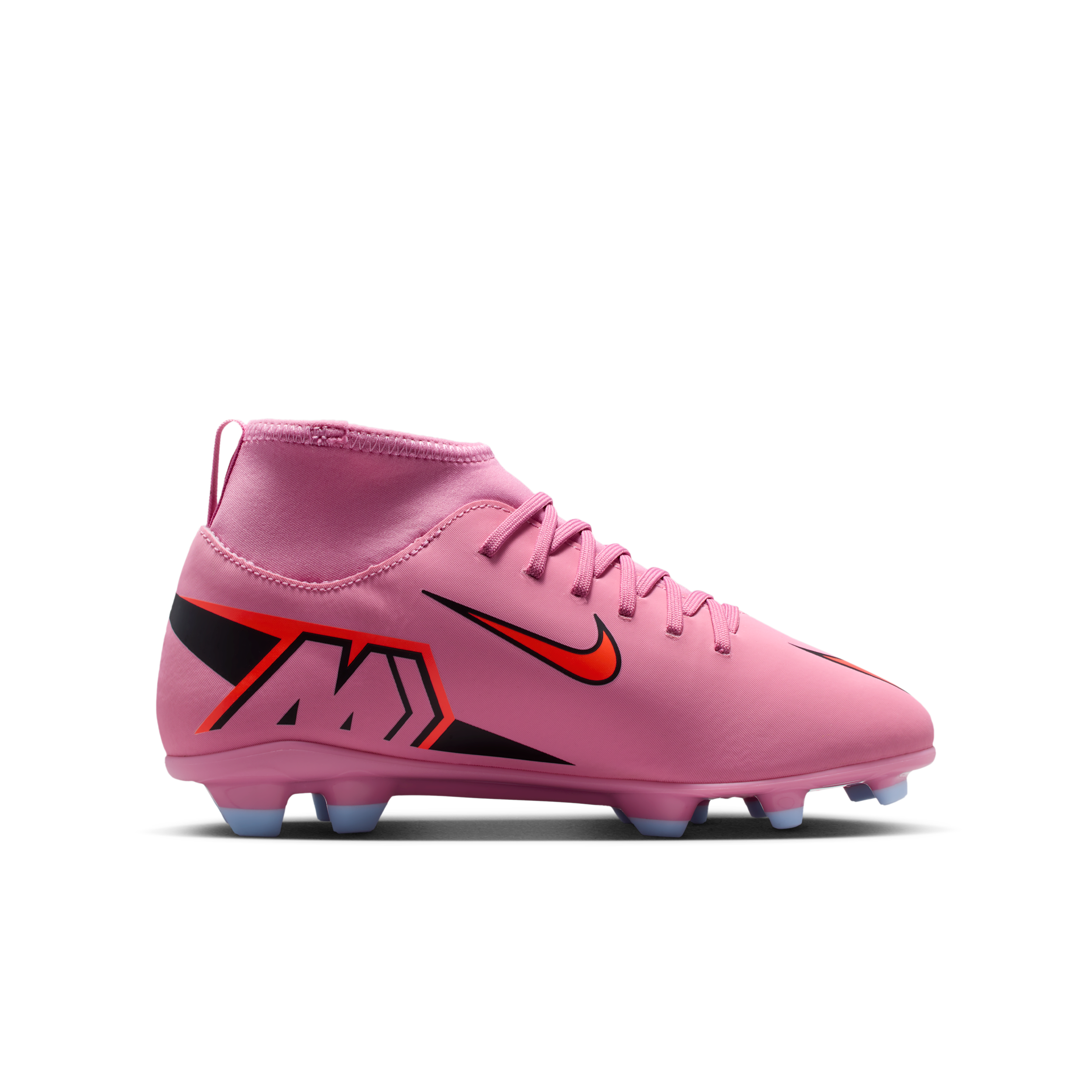 Thumbnail - Nike Jr. Mercurial Superfly 10 Club High-Top-Fußballschuh für verschiedene Böden (jüngere/ältere Kinder) - Pink