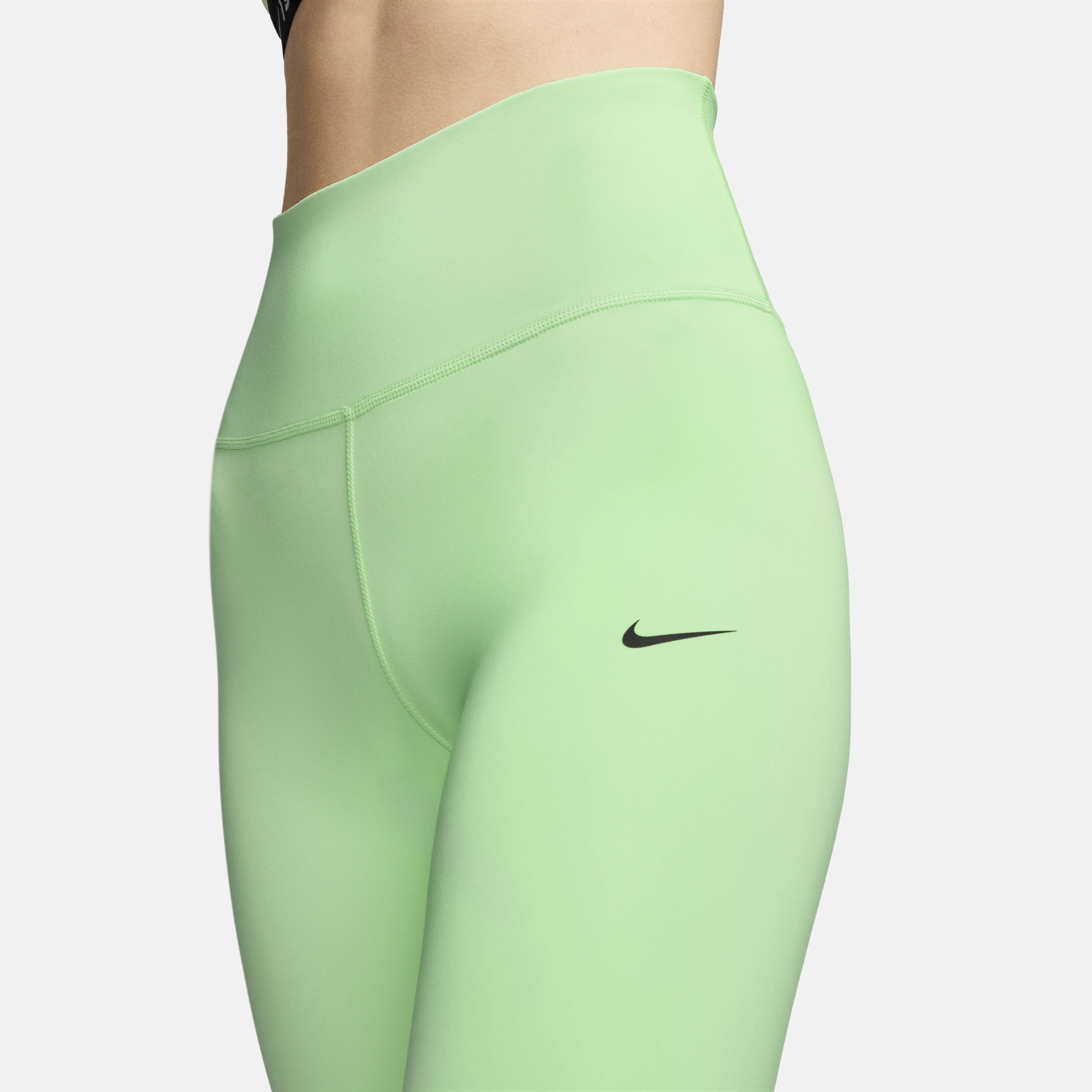 Nike One lange legging met hoge taille voor dames Groen