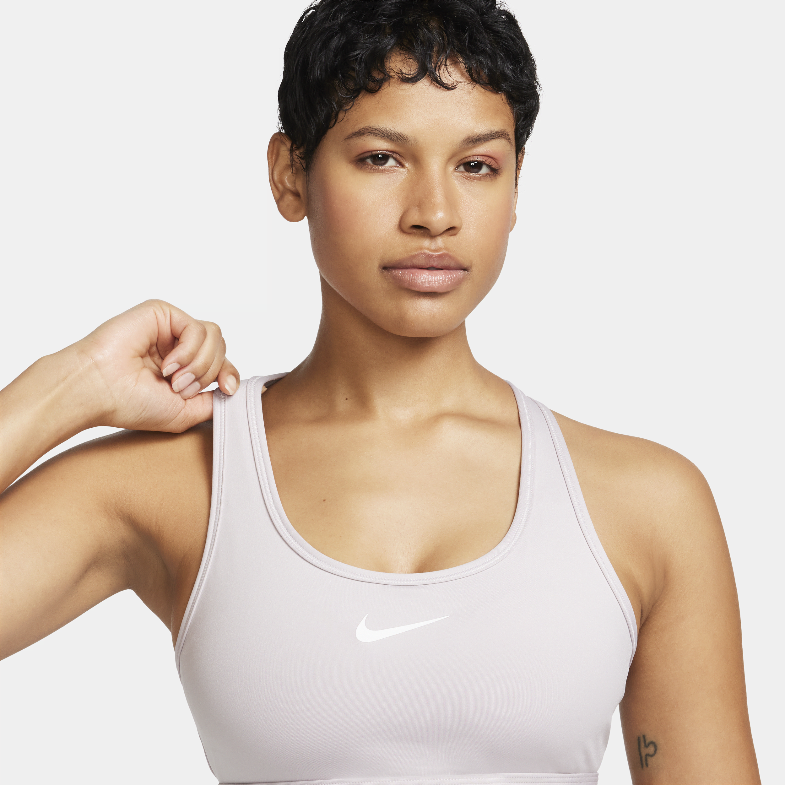 Nike Swoosh Medium Support padded sport-bh Paars