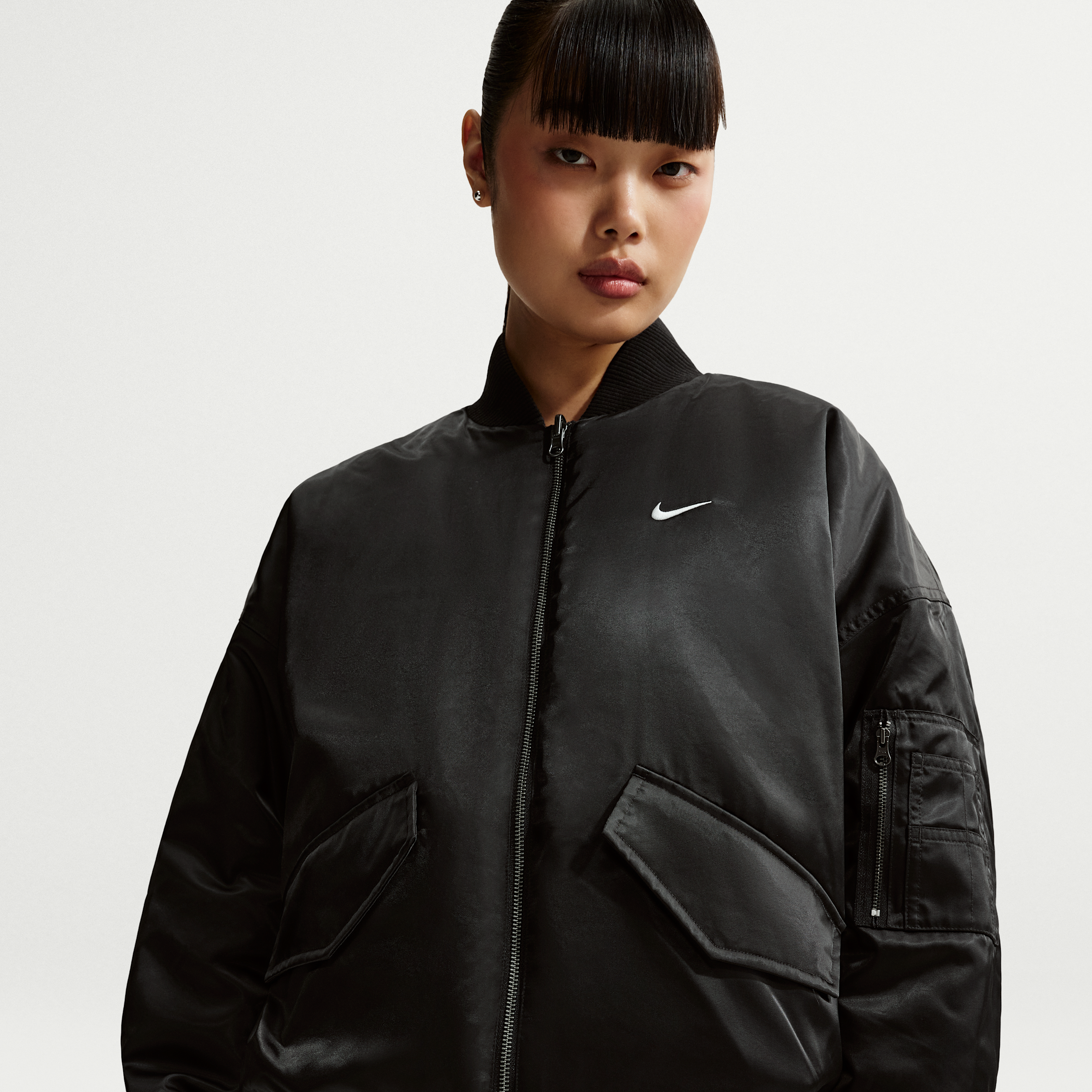 Giacca bomber reversibile Therma-FIT Nike – Donna - Nero