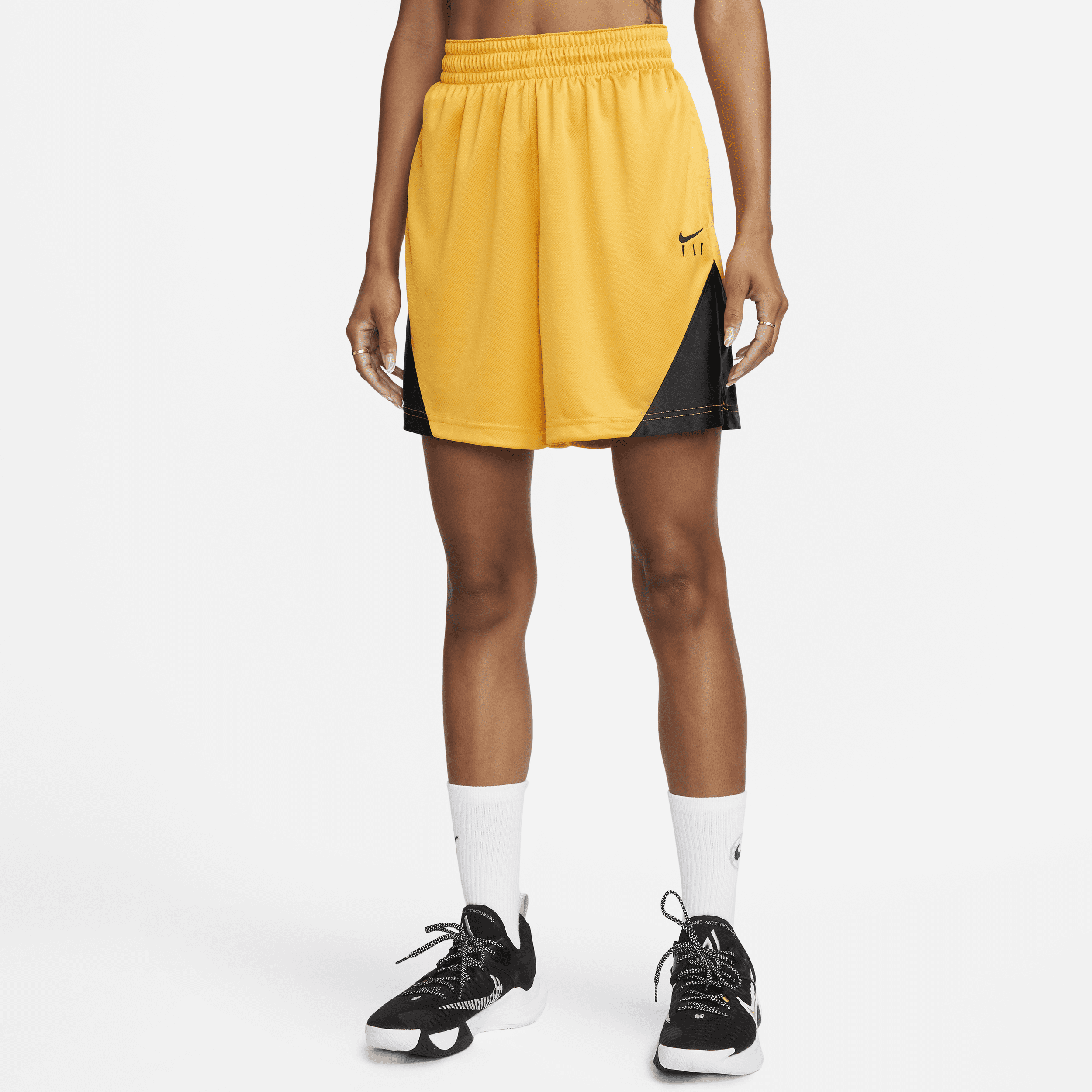 Damskie spodenki do koszykówki Nike Dri-FIT ISoFly - Żółty