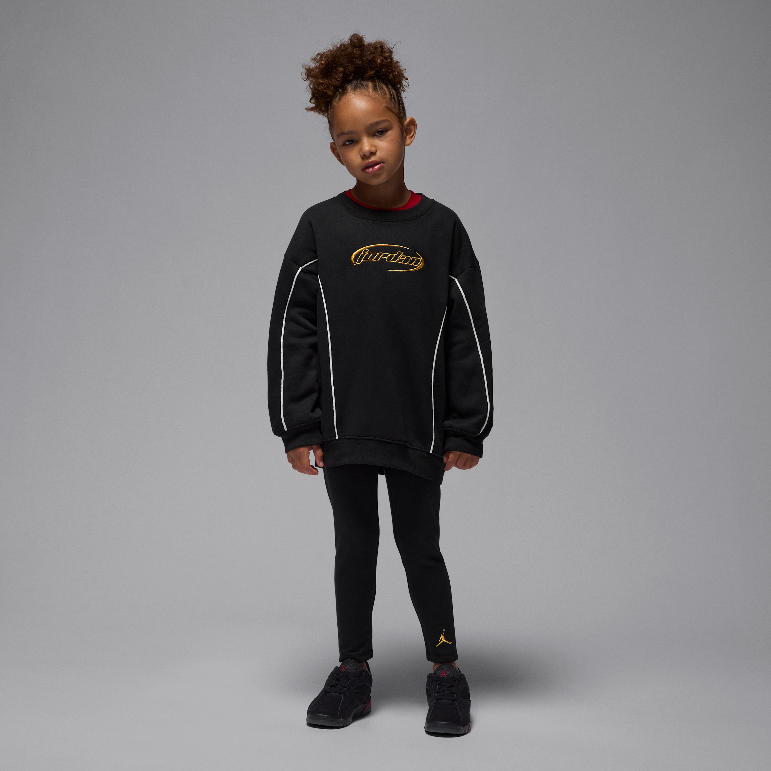 Completo in fleece in 2 pezzi Jordan Mountainside – Bambino/a - Nero