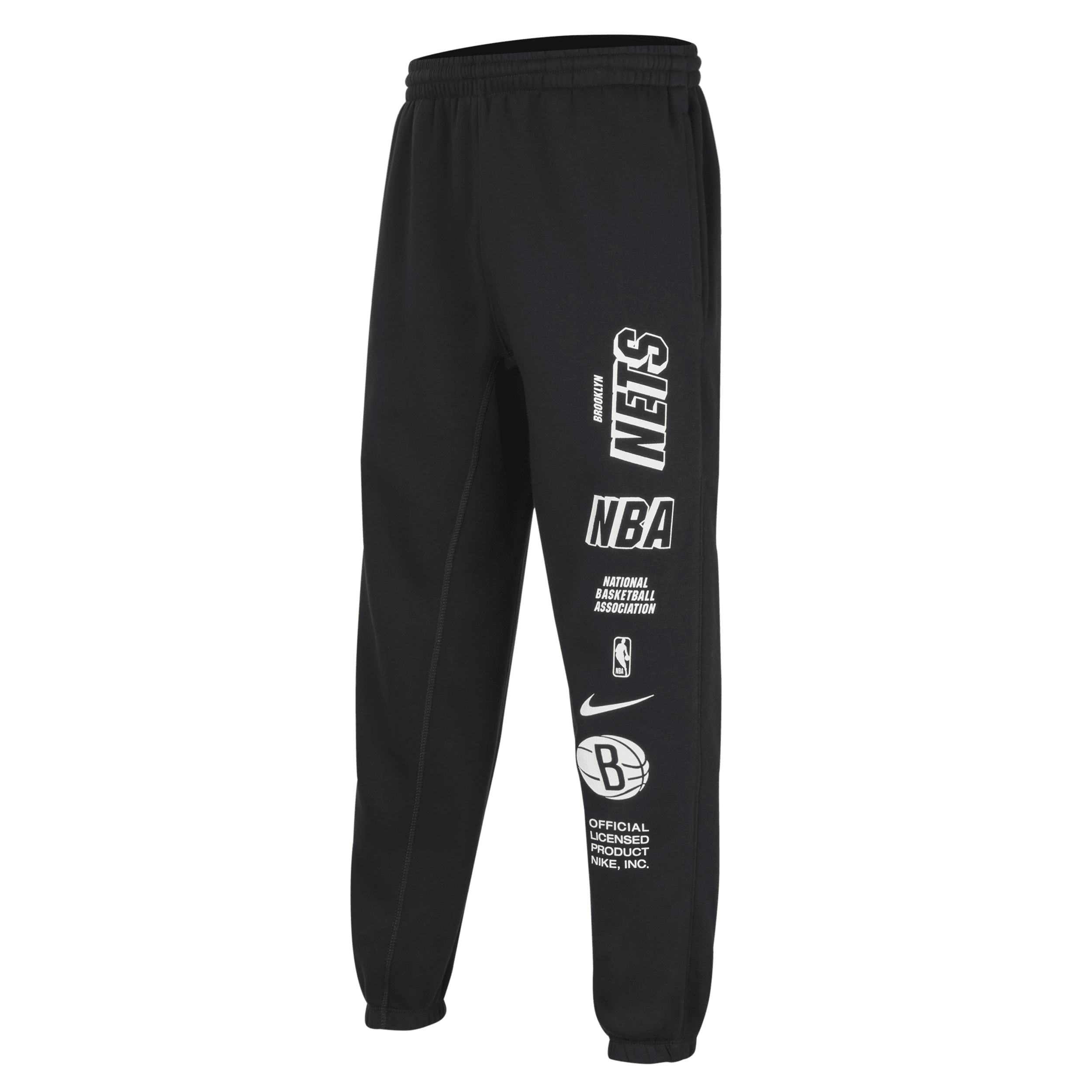Nike Brooklyn Nets Courtside NBA-fleecebroek voor kids Zwart